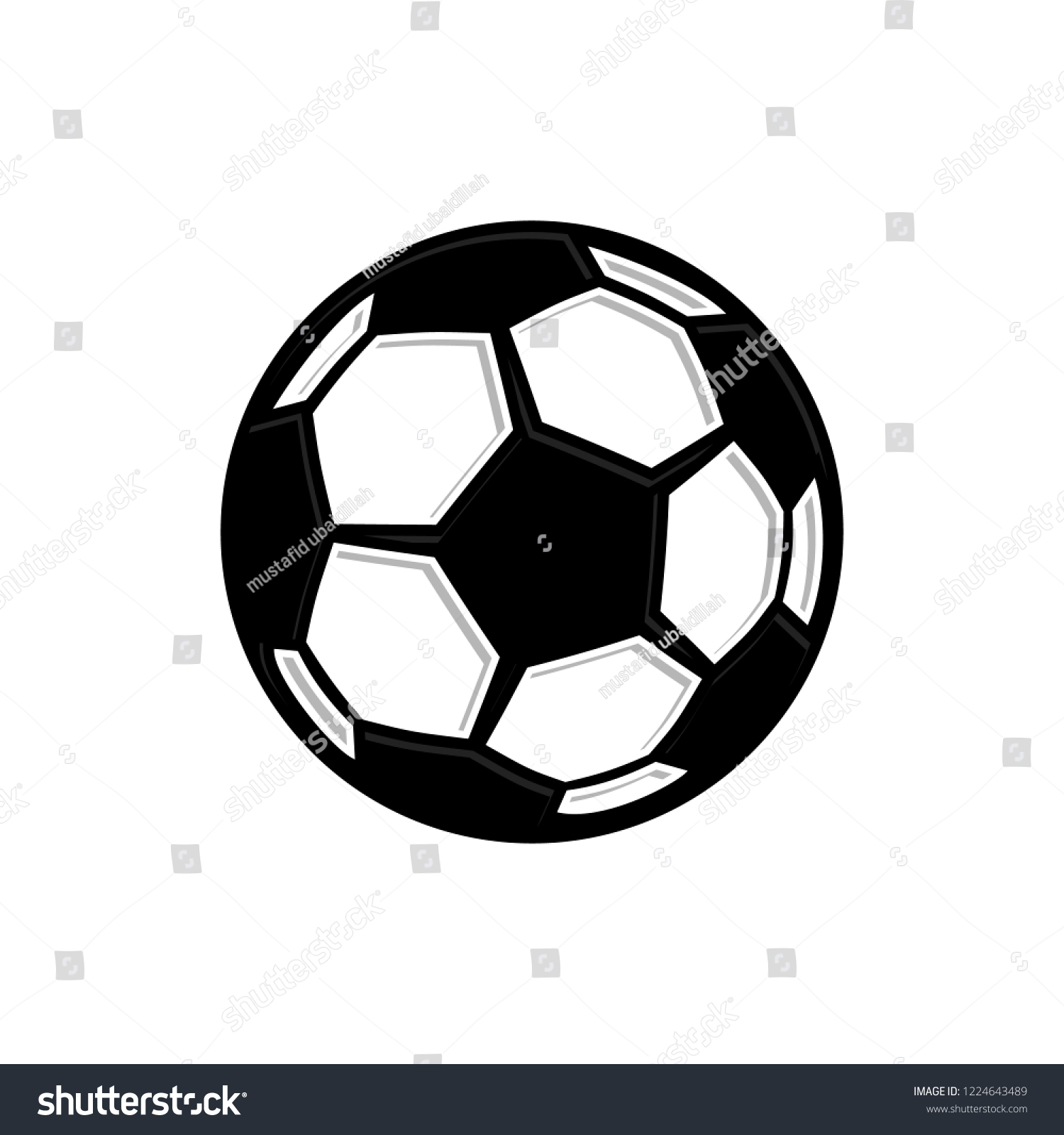 Flaming Soccer Ball Illustration Isolated On Stock Vector (royalty Free 