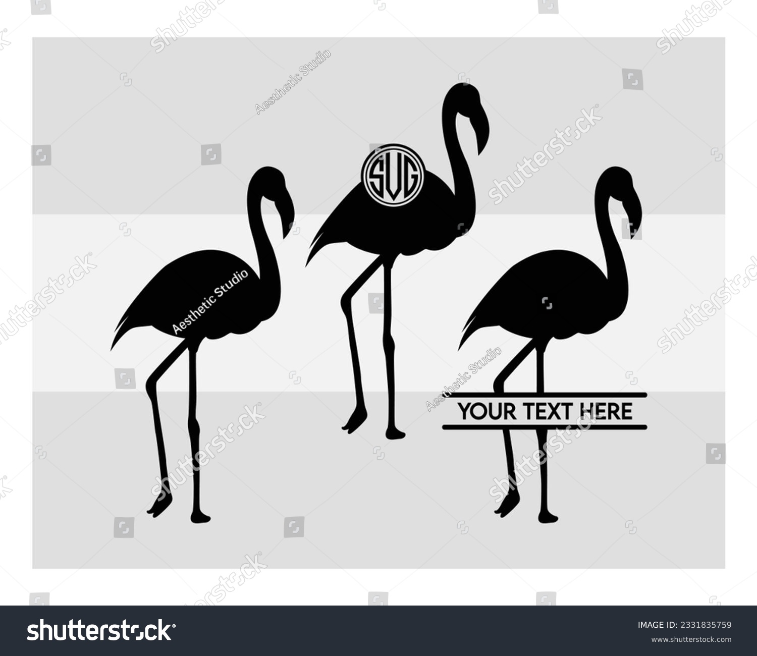 SVG of Flamingo, SVG Bundle, Bird Svg, Pink Flamingo Svg, Circut Cut Files Silhouette, Animals, Summer,  Silhouette,  Flamingo Clipart,  Vcetor,  Outline,  Eps,  Cut file svg
