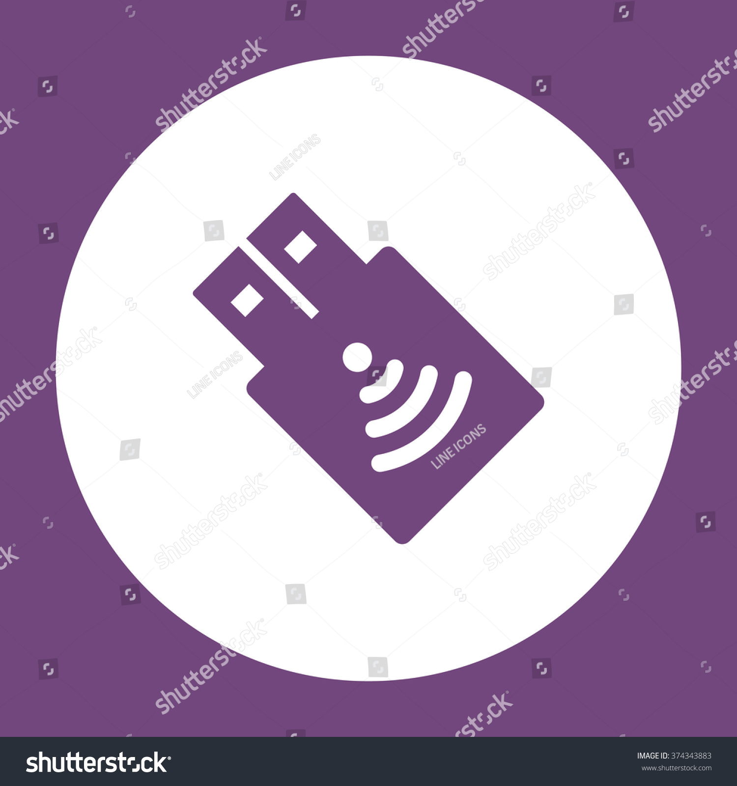 Flash Drive Icon Vector Flat Design Stock Vector Royalty Free