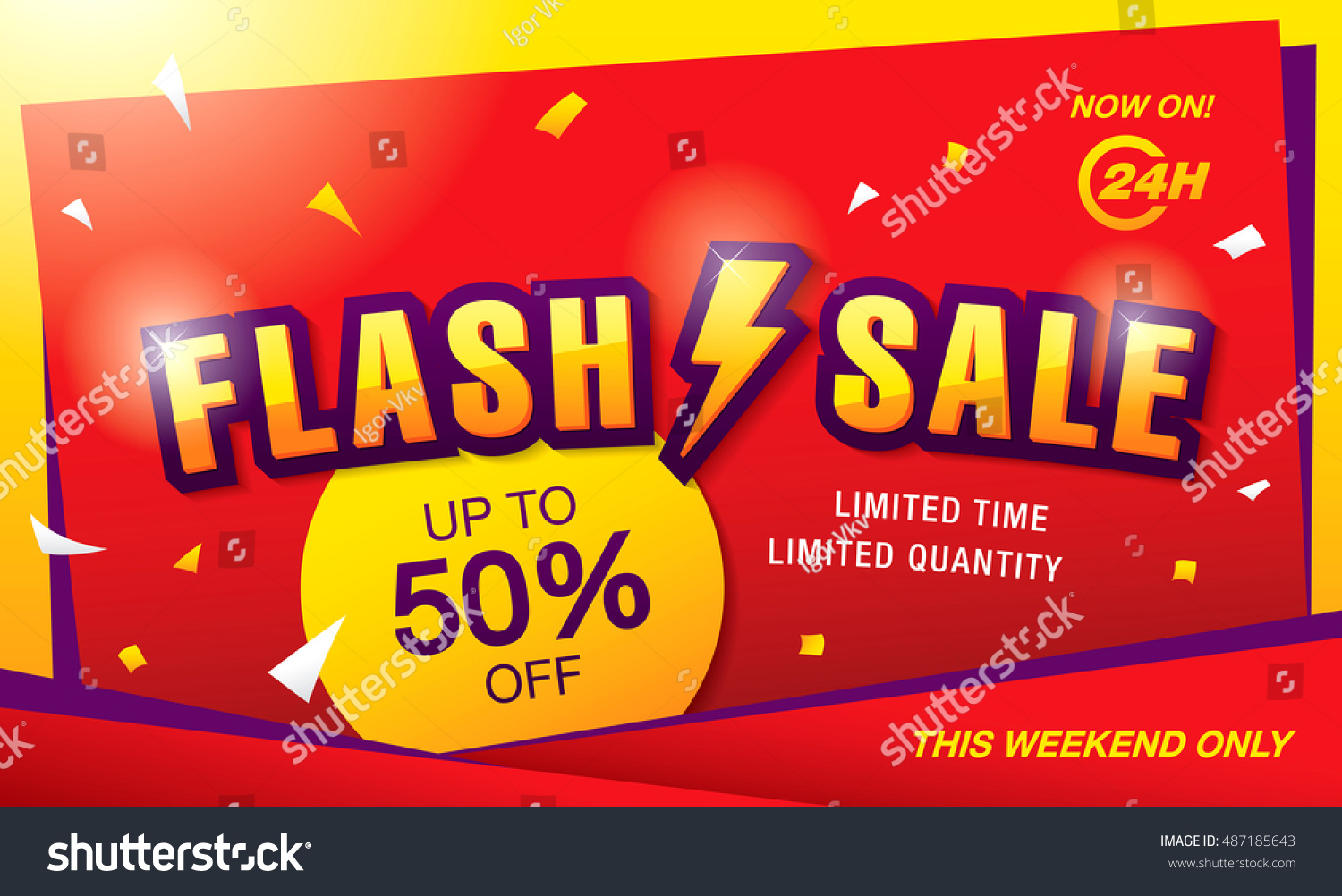 SVG of Flash sale banner template design svg