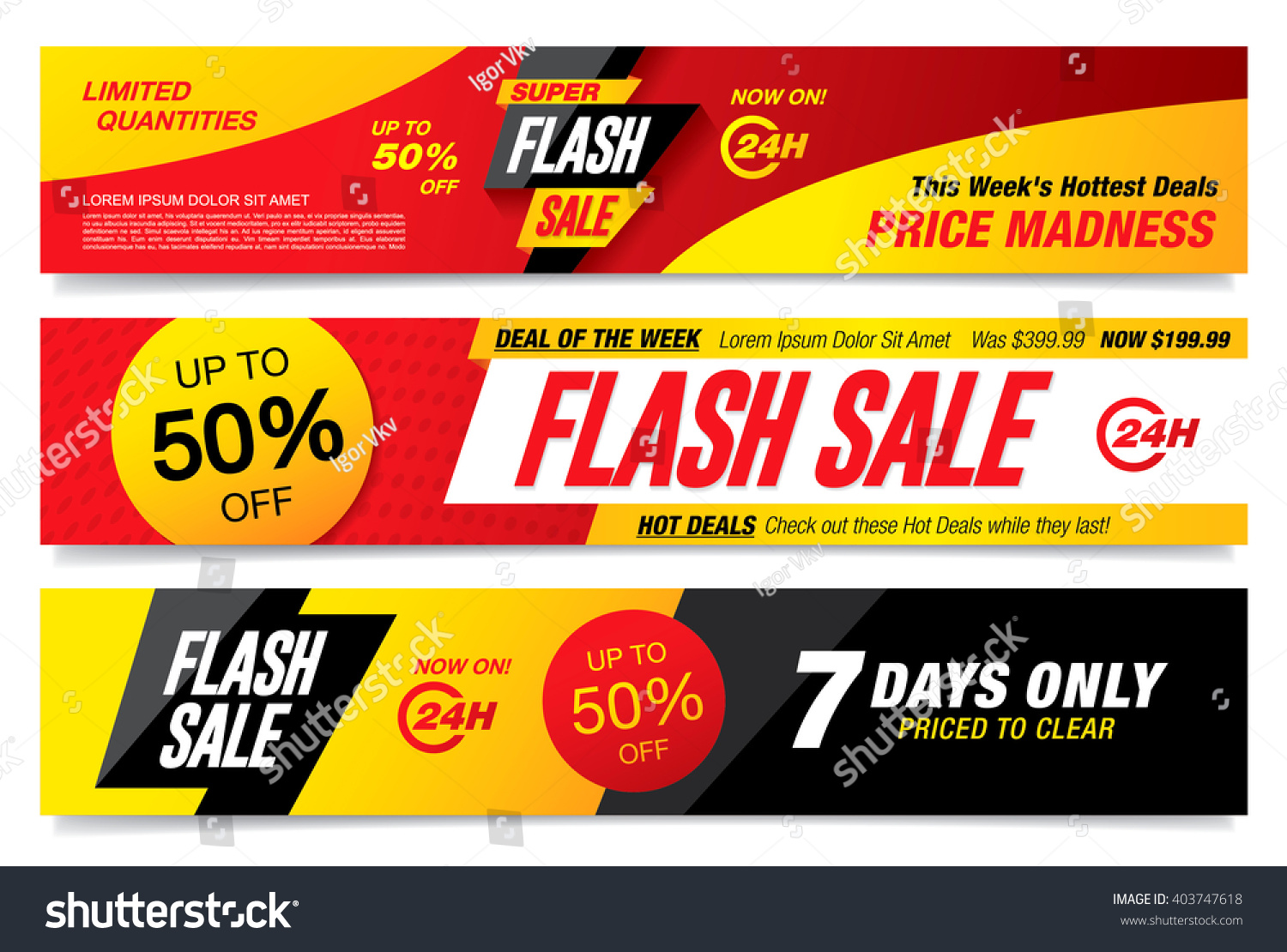 SVG of Flash sale banners template design svg