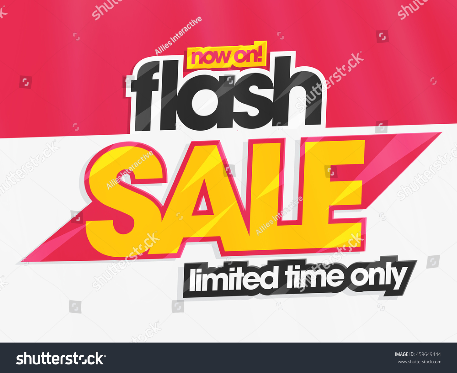 Flash Sale Limited Time Only Creative Stock Vector 459649444 Shutterstock