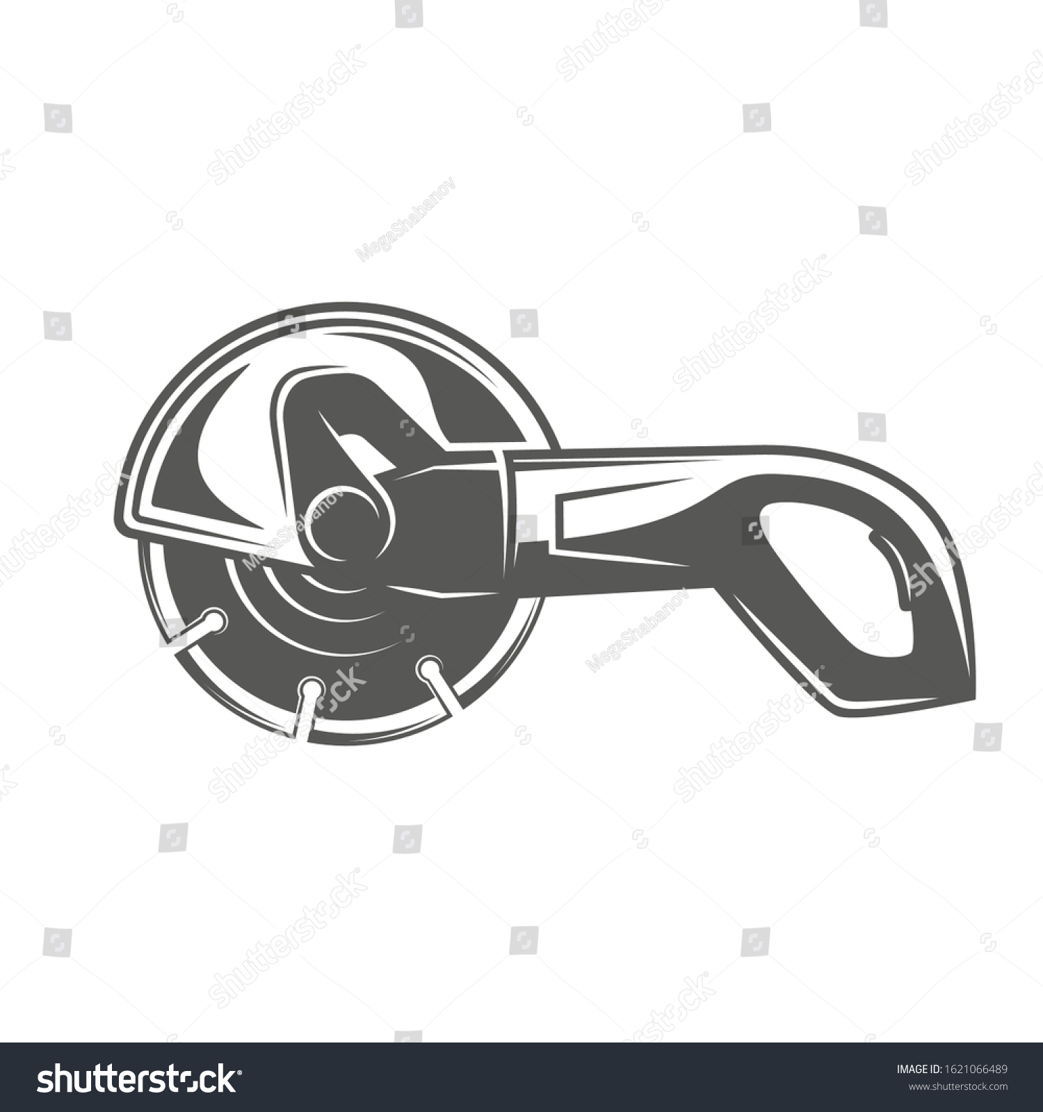 gray circular saw tool design clip art preview