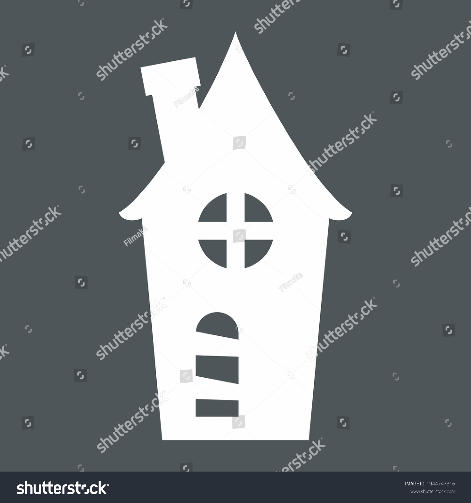 SVG of Flat city town house quality vector illustration cut svg