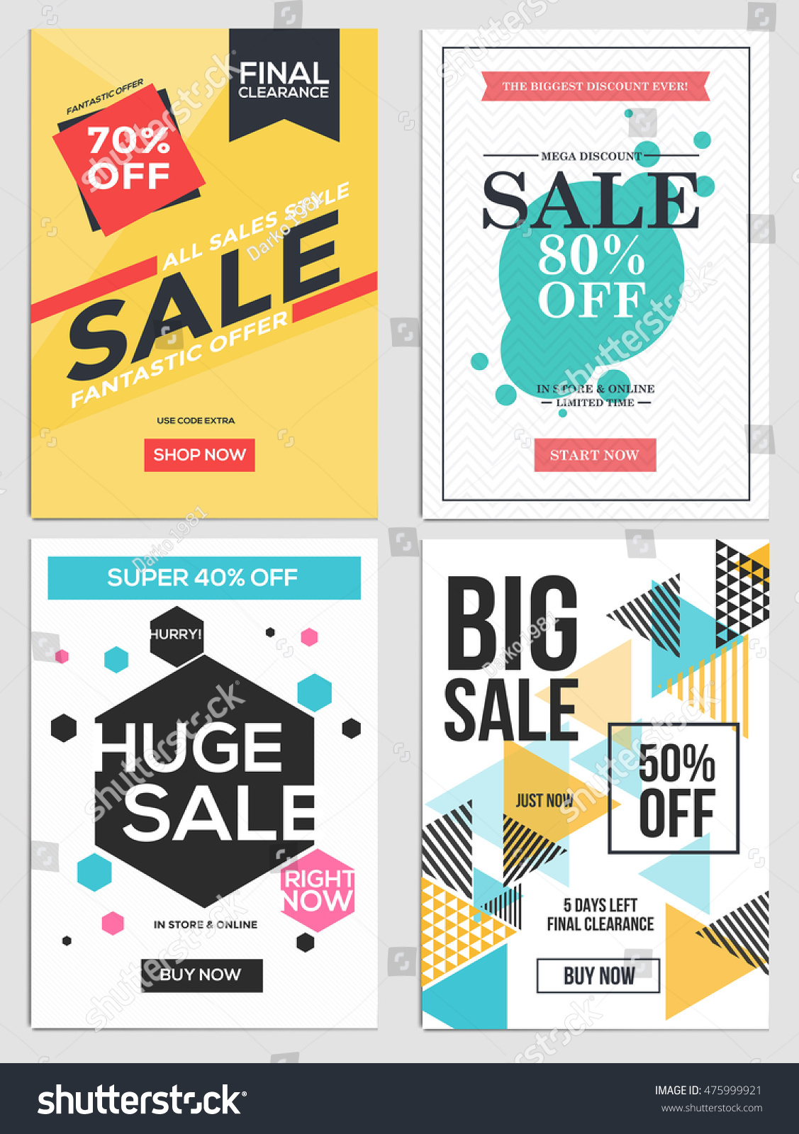 sale posters template