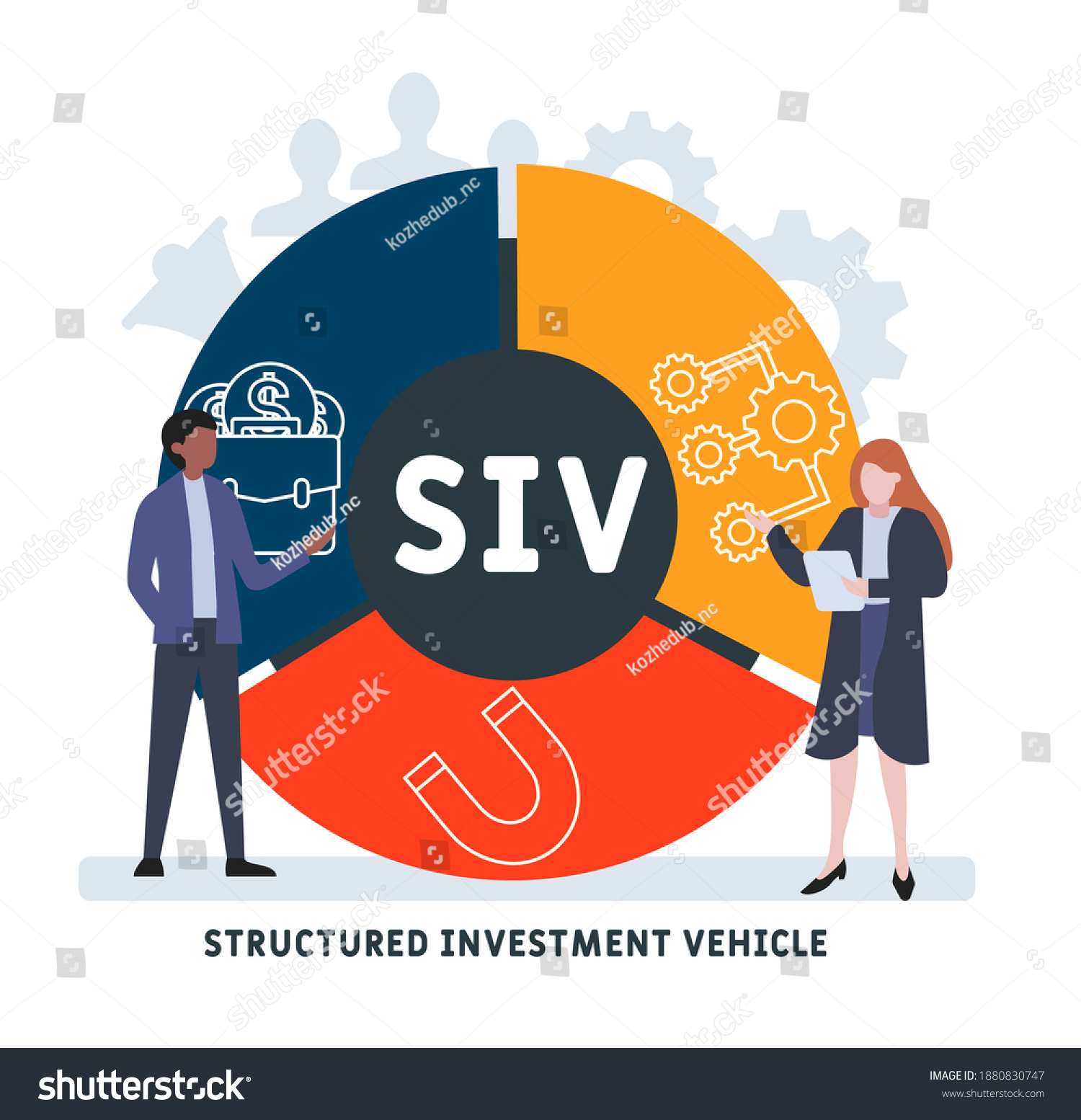 Flat Design People Siv Structured Investment Stock Vector (Royalty Free ...