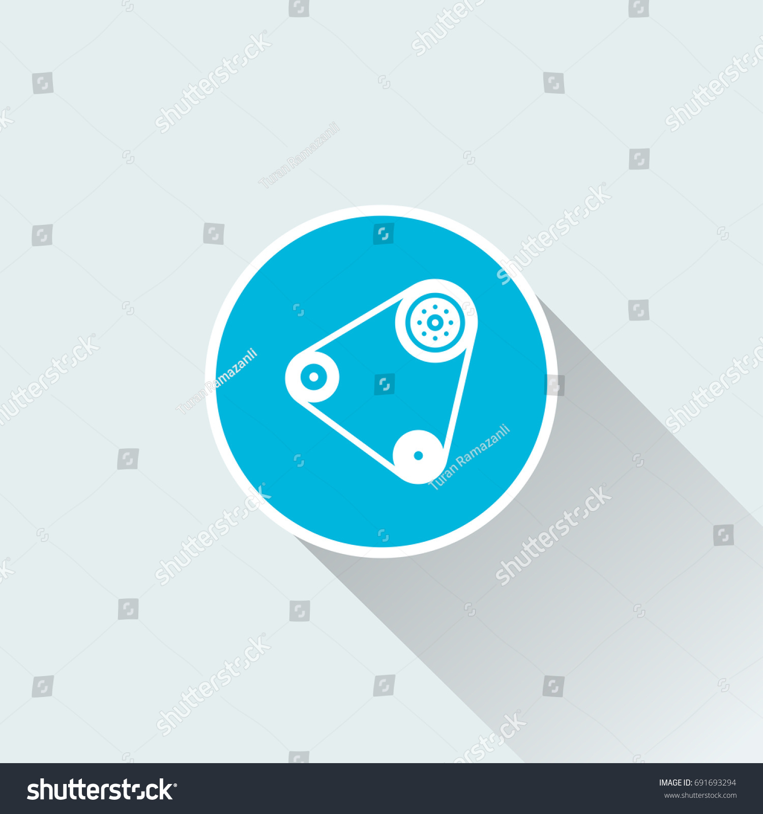 flat engine icon