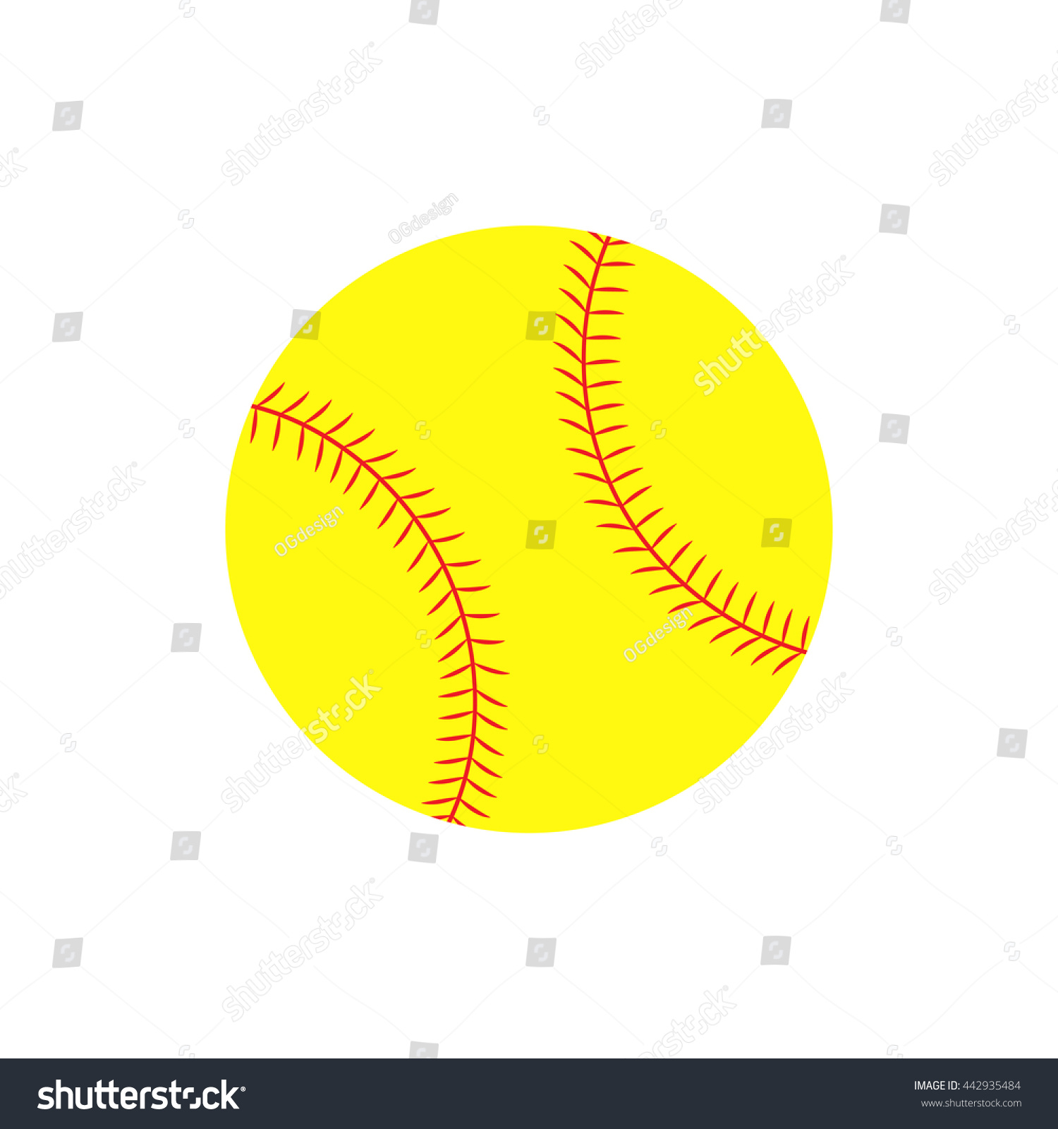 yellow softball clipart free - photo #42