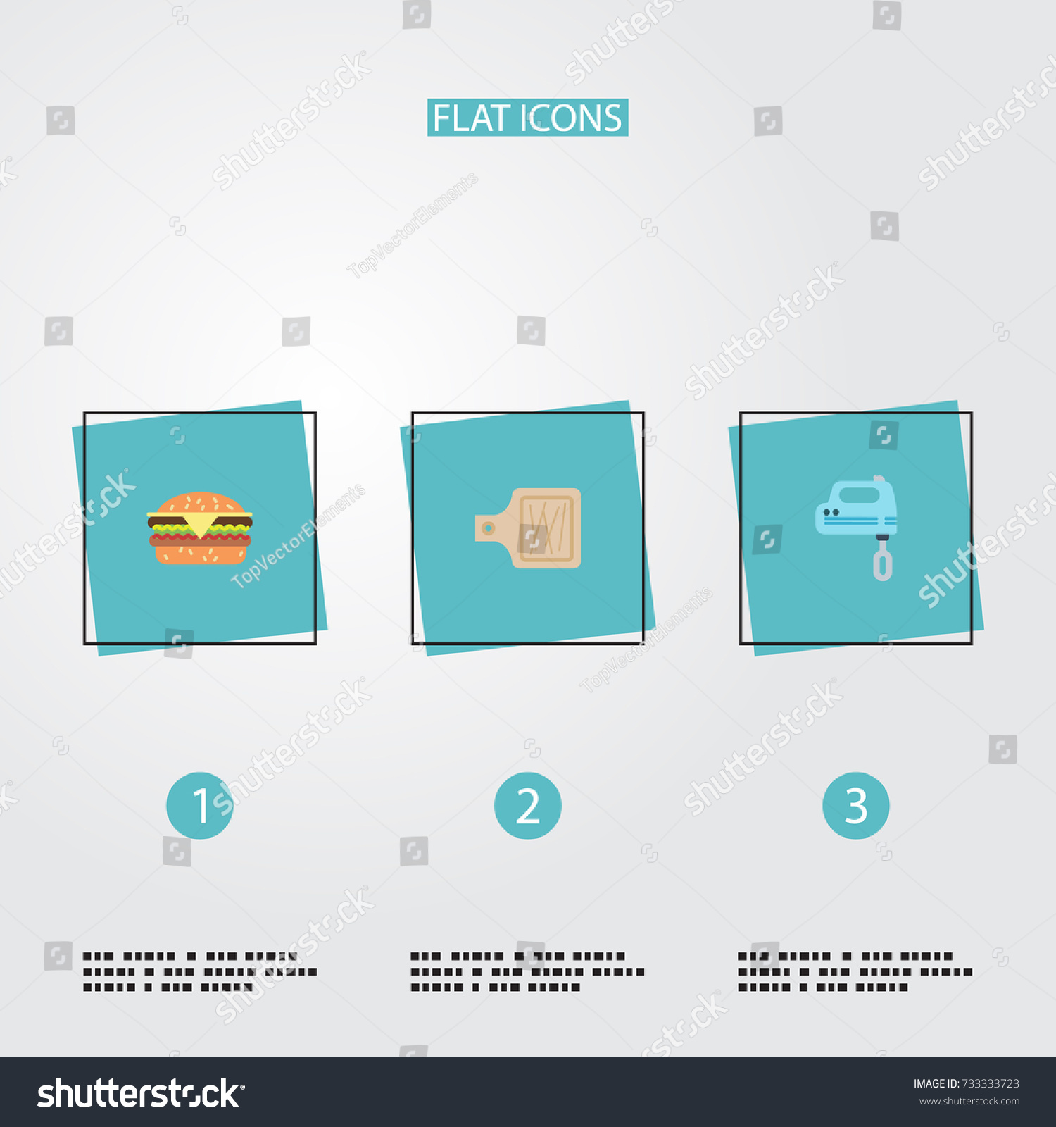 SVG of Flat Icons Fast Food, Blender, Breadboard And Other Vector Elements. Set Of Food Flat Icons Symbols Also Includes Cutting, Blender, Burger Objects. svg