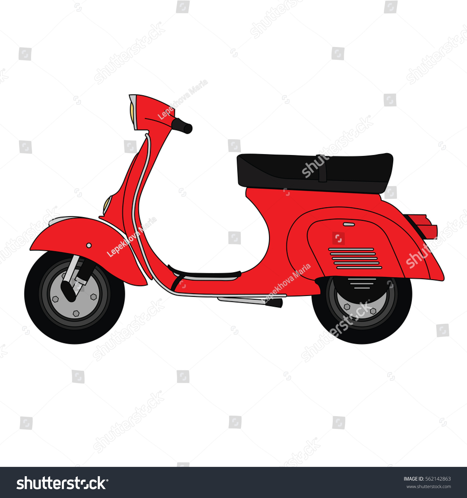 retro moped