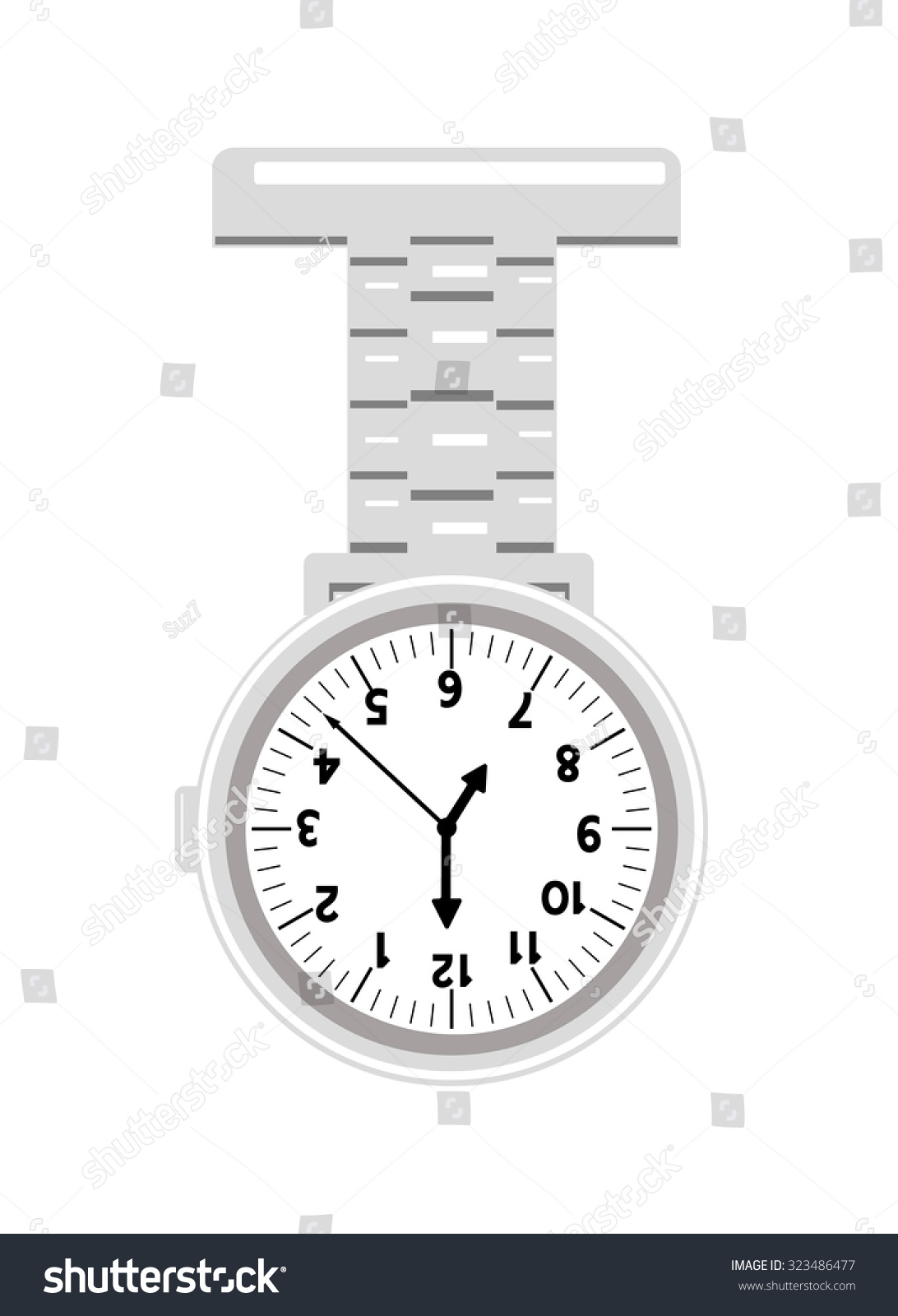Flat Vector Image Of A Nurses Watch 323486477 Shutterstock