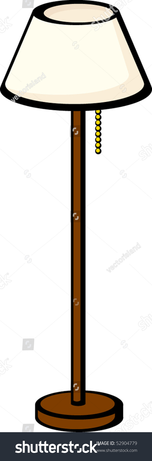 Floor Lamp Stock Vector (Royalty Free) 52904779 | Shutterstock