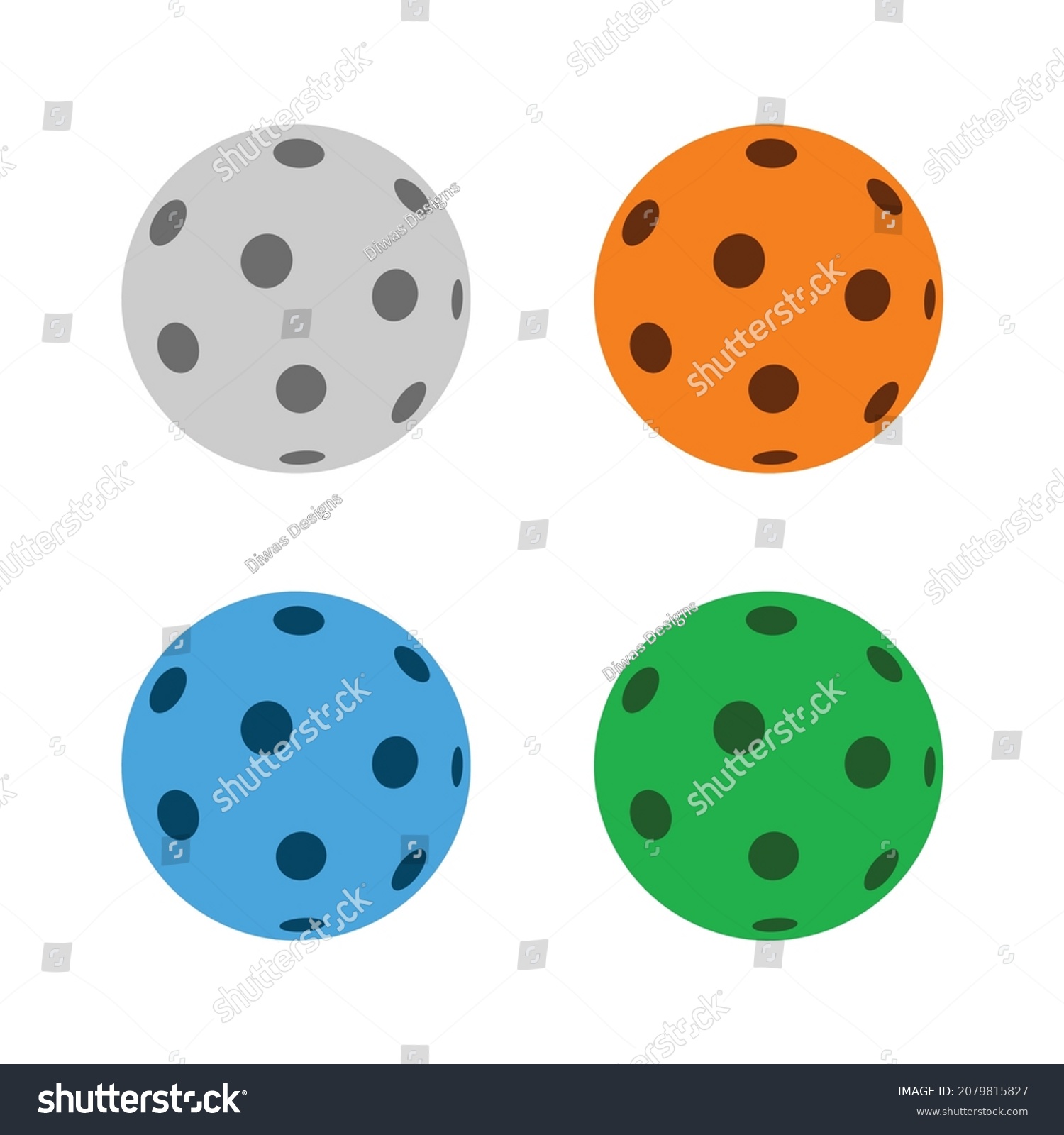 Floorball Ball Vector Logo Icon Clipart Stock Vector (Royalty Free ...