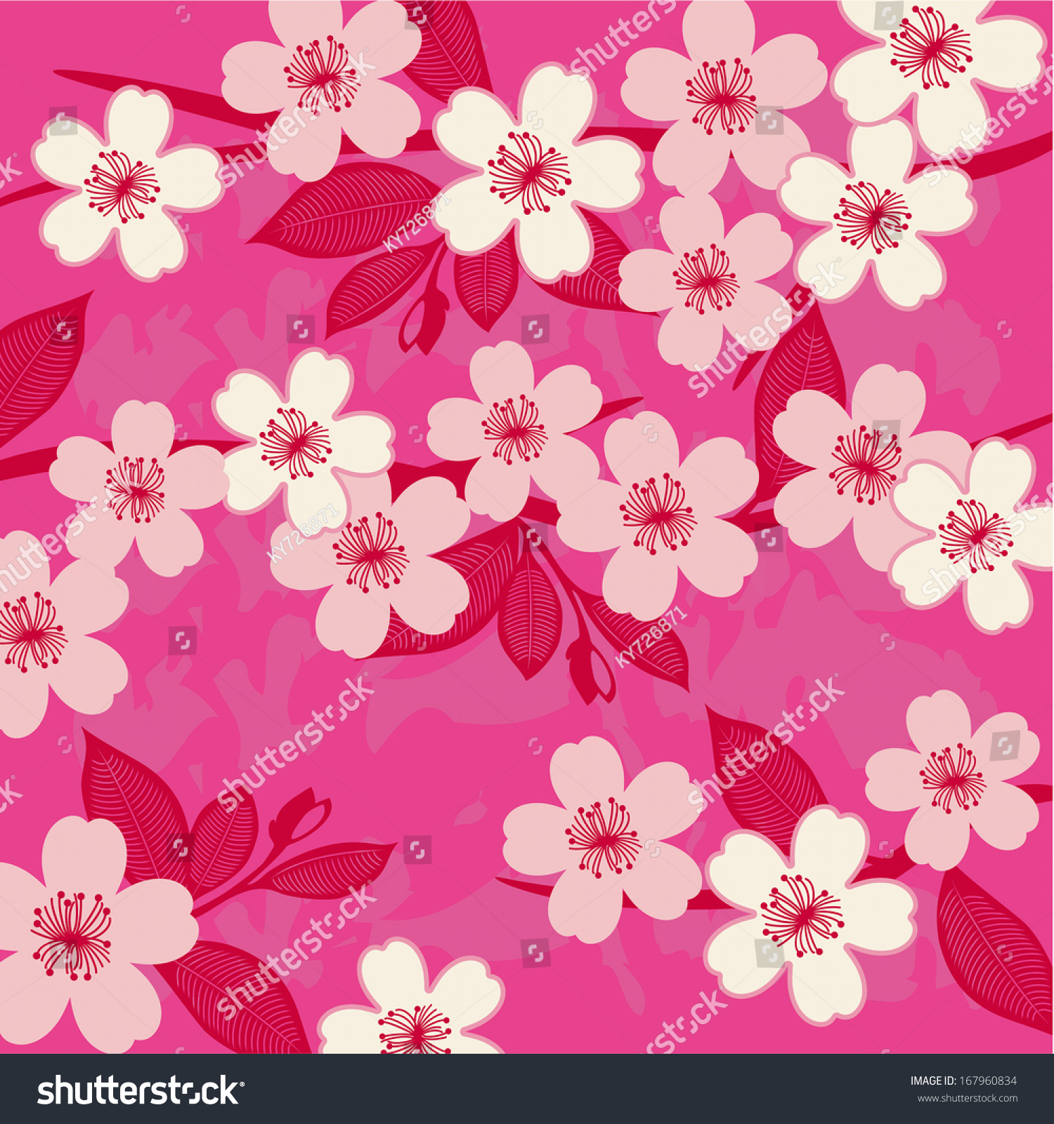 Floral Background Stock Vector 167960834 : Shutterstock