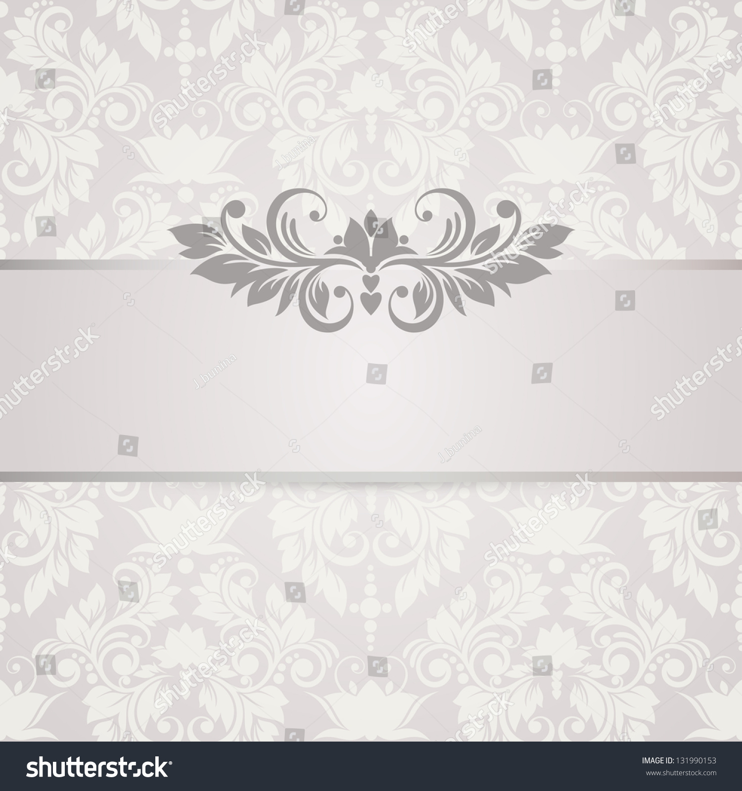 Classic Background With Floral And Swirl Stock ...