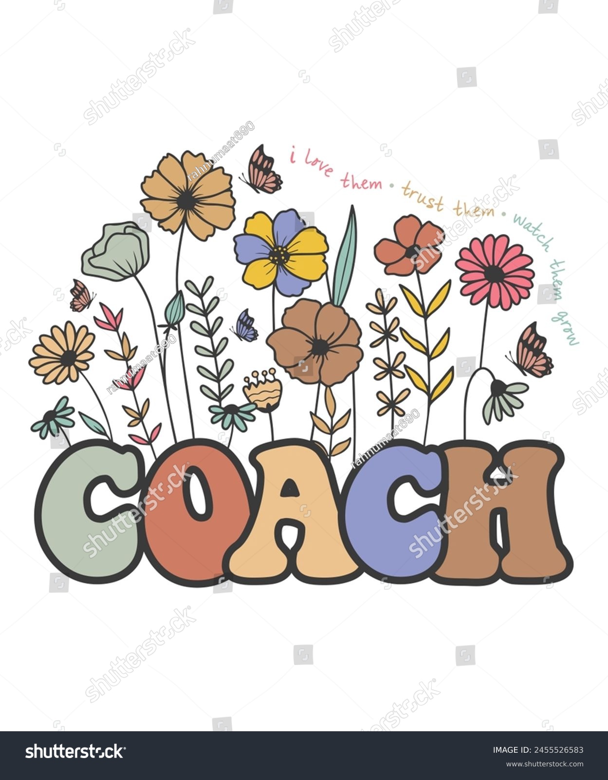 SVG of Floral coach vintage Flower profession svg