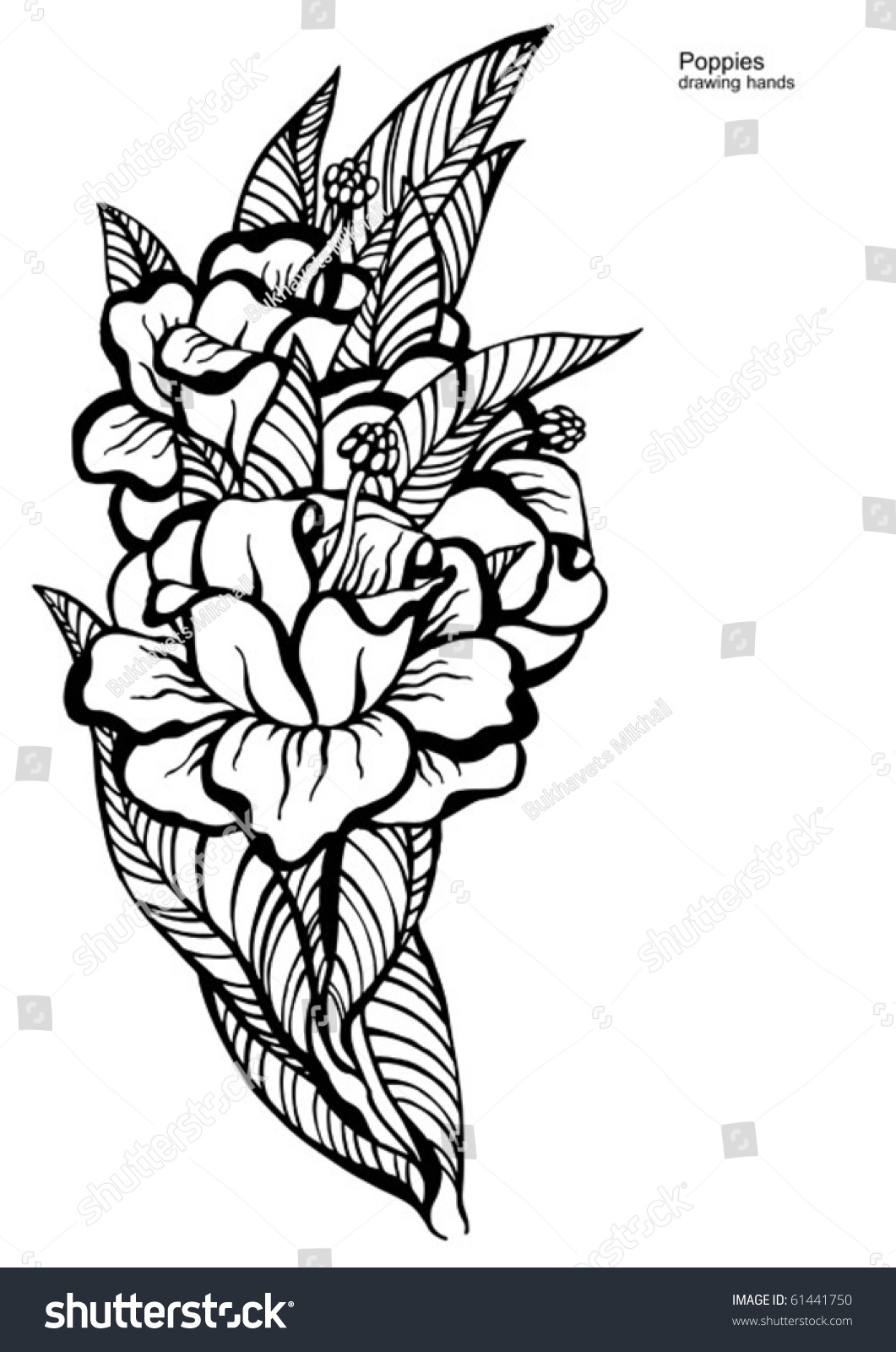 Floral Design Element Stock Vector Illustration 61441750 : Shutterstock