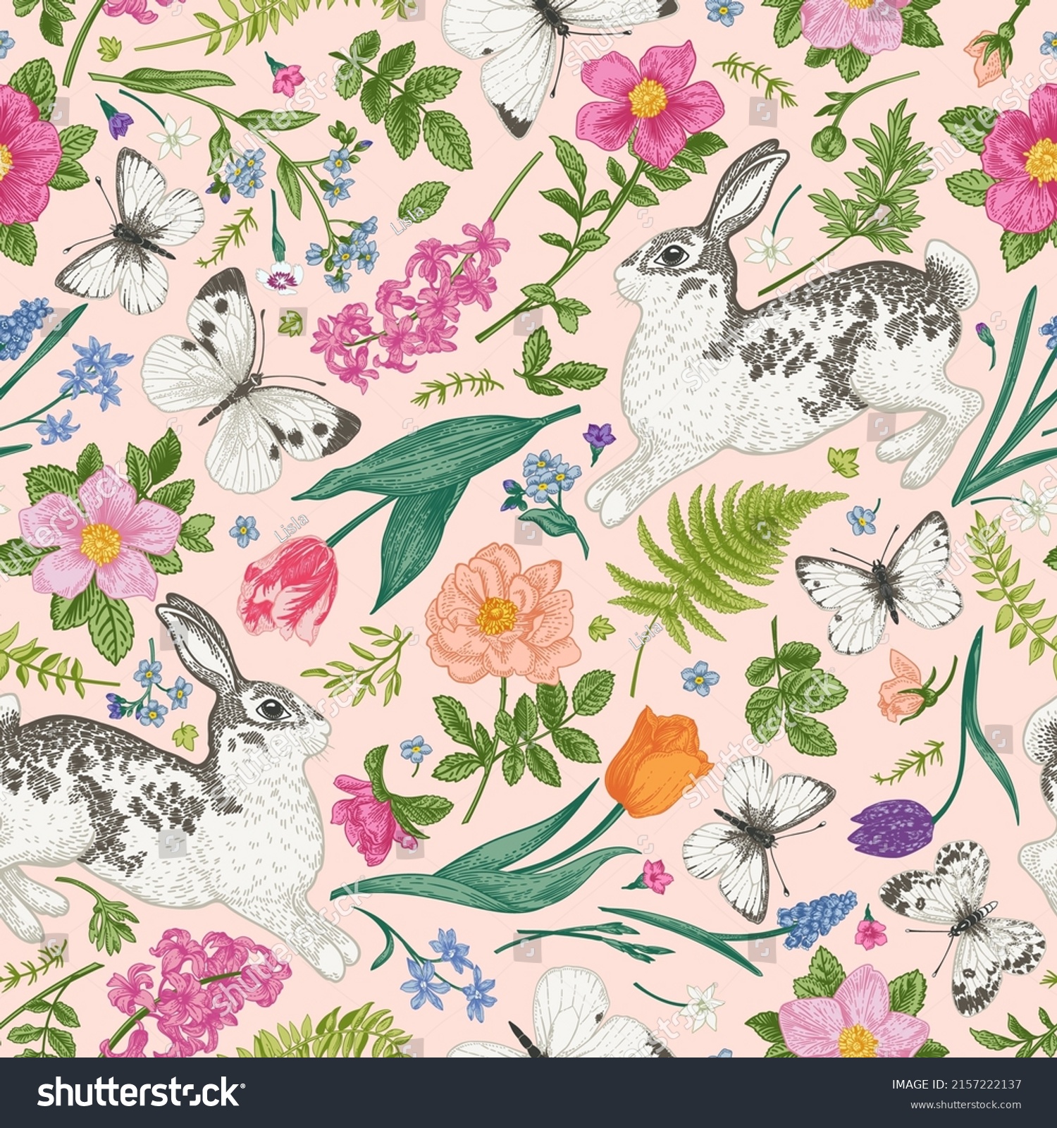 60,470 Seamless pattern with rabbit Images, Stock Photos & Vectors ...