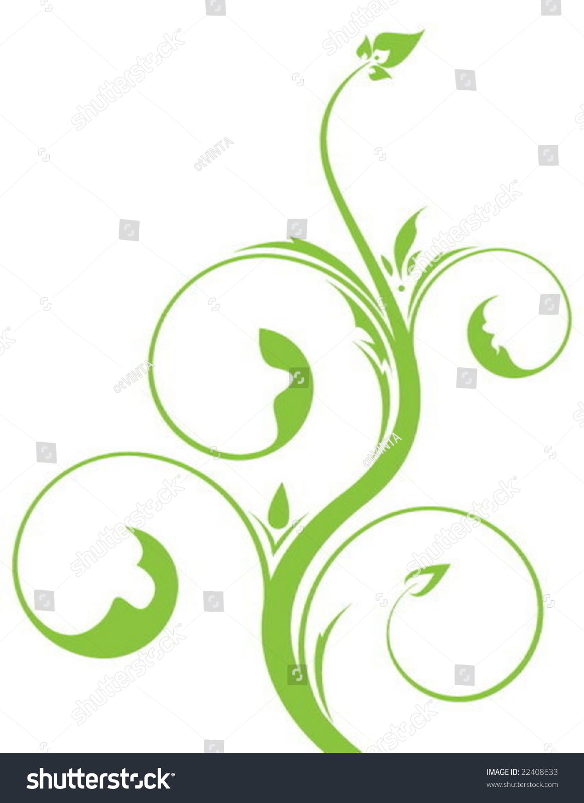 Floral Tree Stock Vector 22408633 - Shutterstock