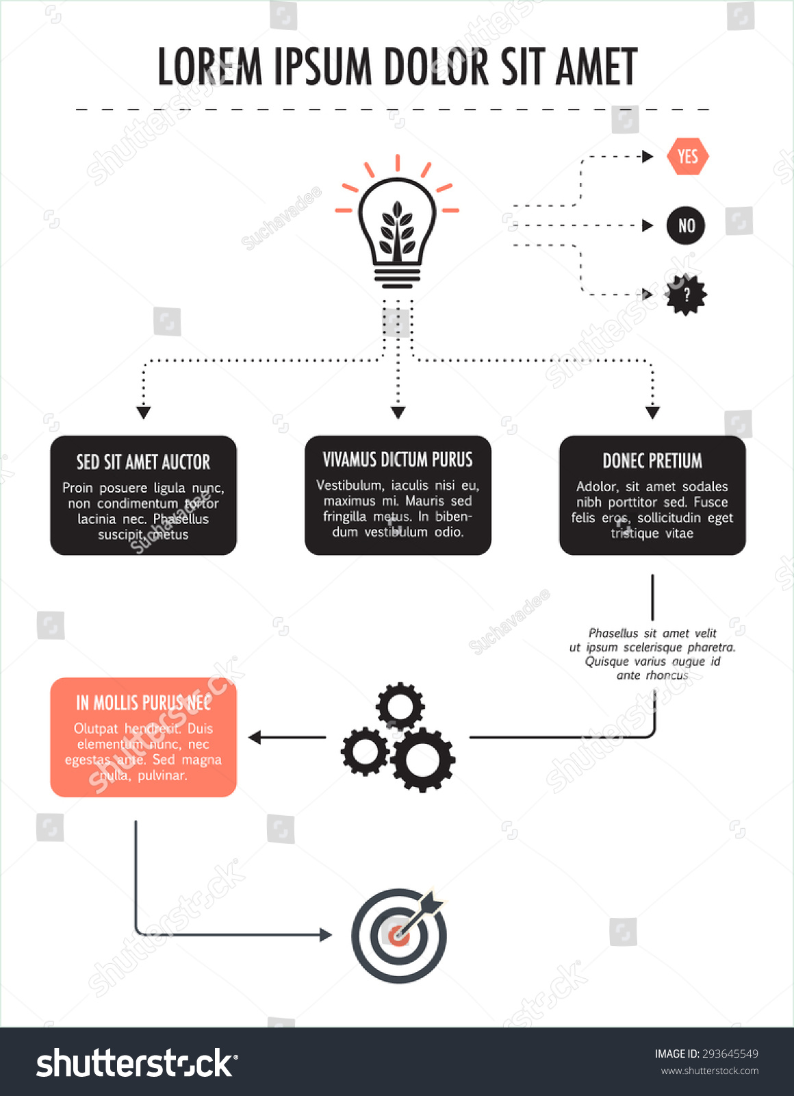 Vektor Stok Flowchart Diagram Presentation Business Concept Developing Tanpa Royalti 293645549 4979