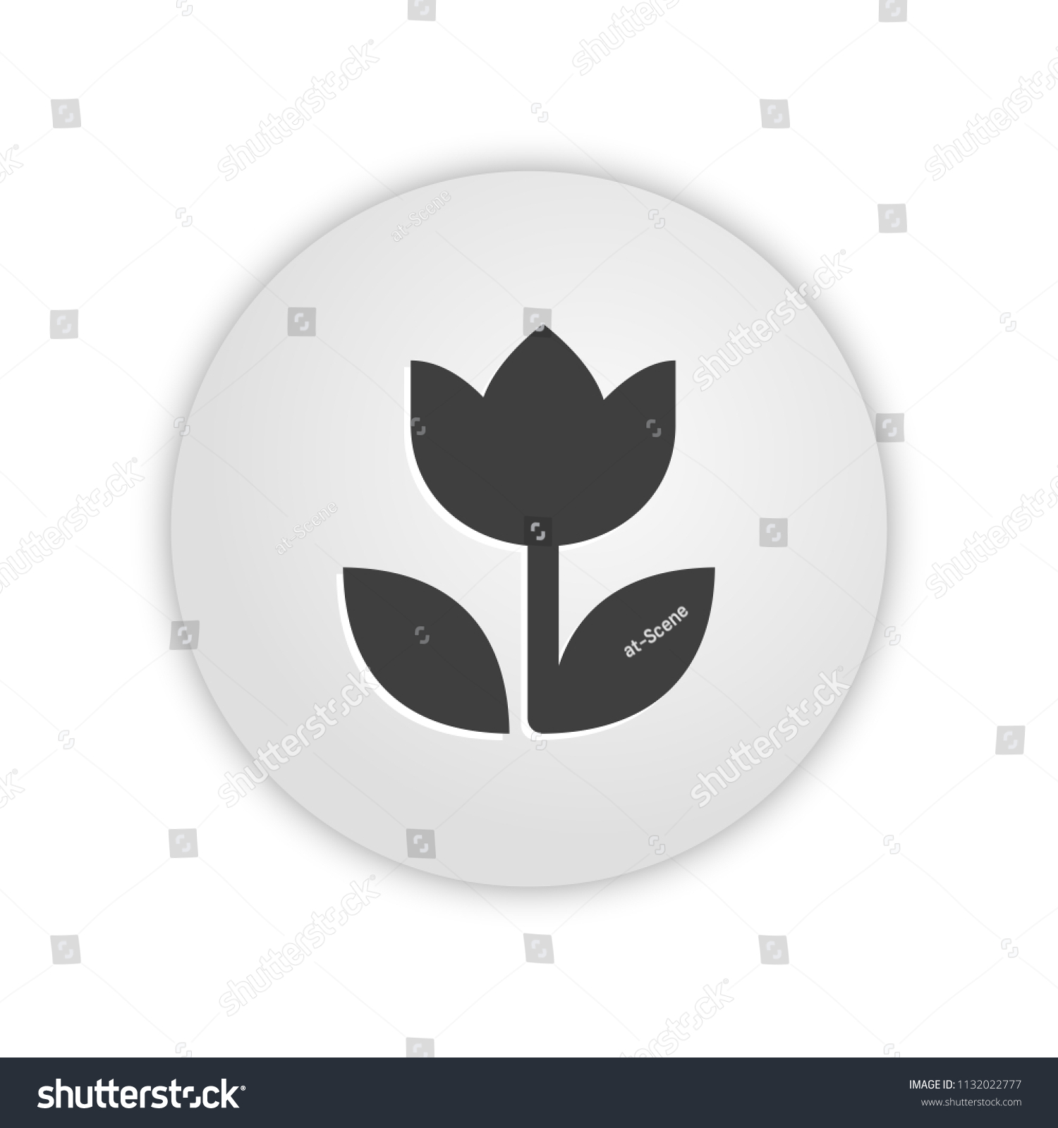 Flower App Icon Stock Vector (Royalty Free) 1132022777