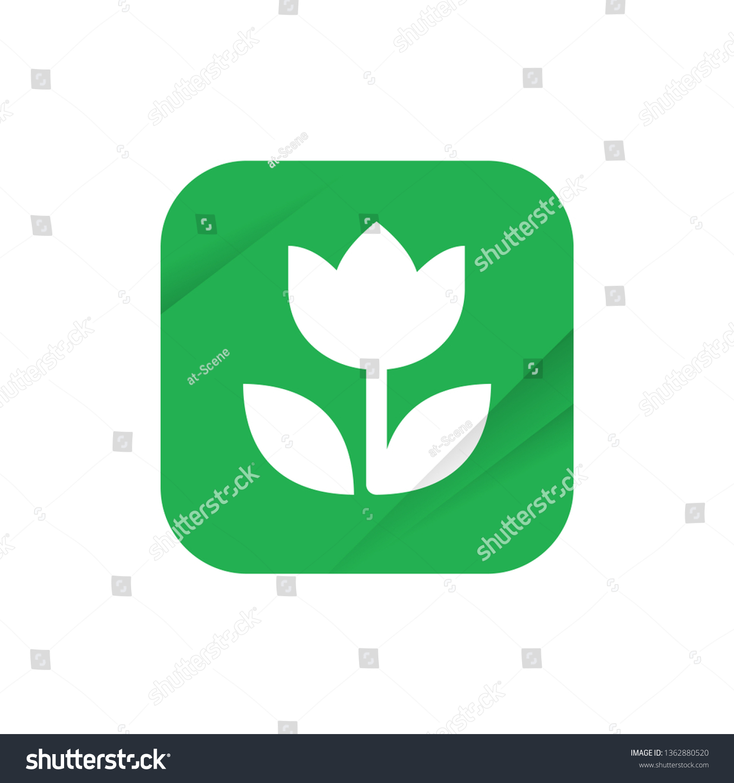 Flower App Icon Stock Vector (Royalty Free) 1362880520 Shutterstock