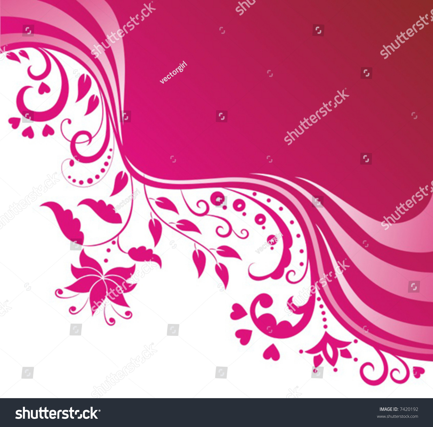 Flower Background. Stock Vector Illustration 7420192 : Shutterstock