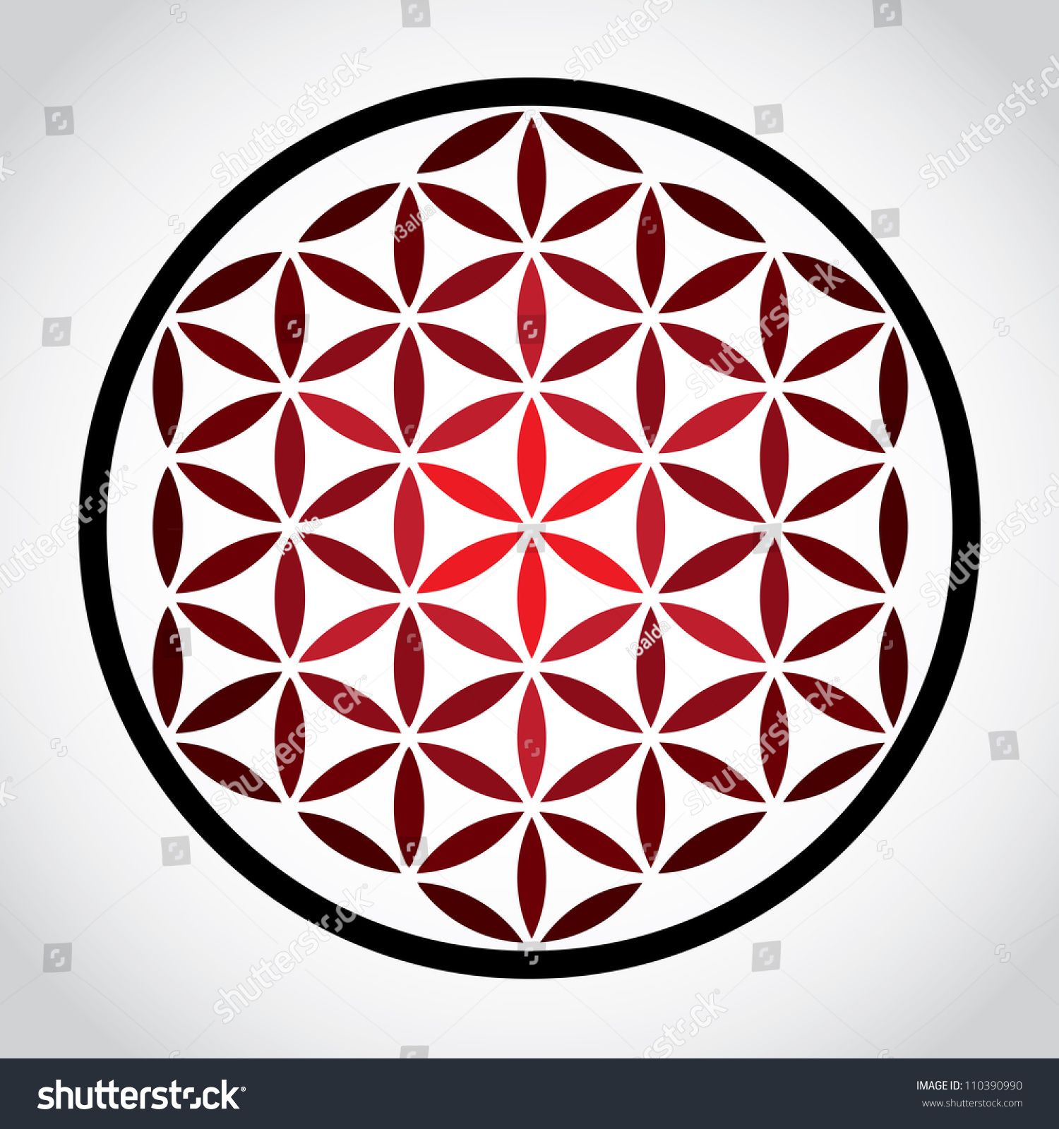 Flower Of Life Symbol - Illustration - 110390990 : Shutterstock