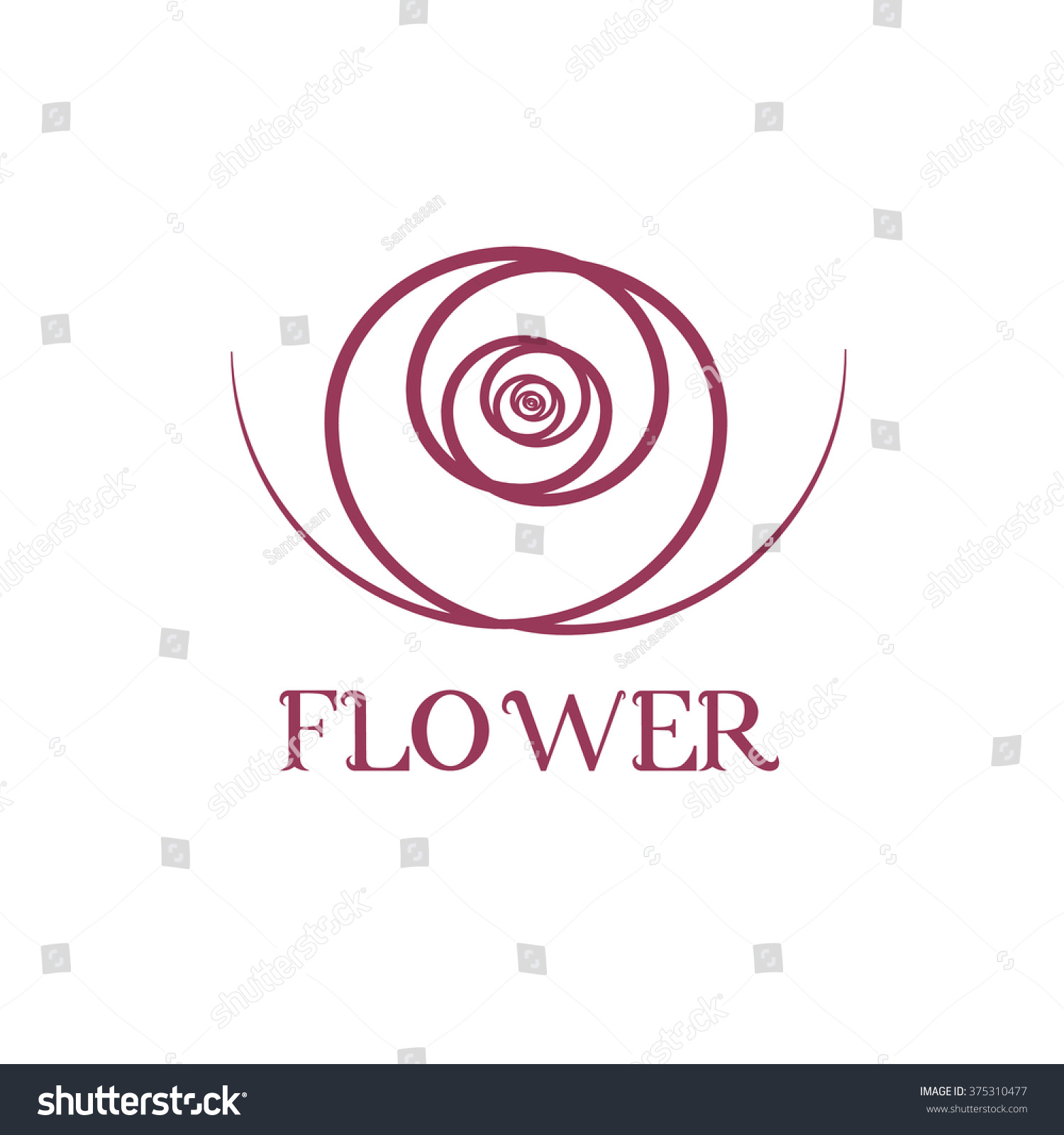 flower center template