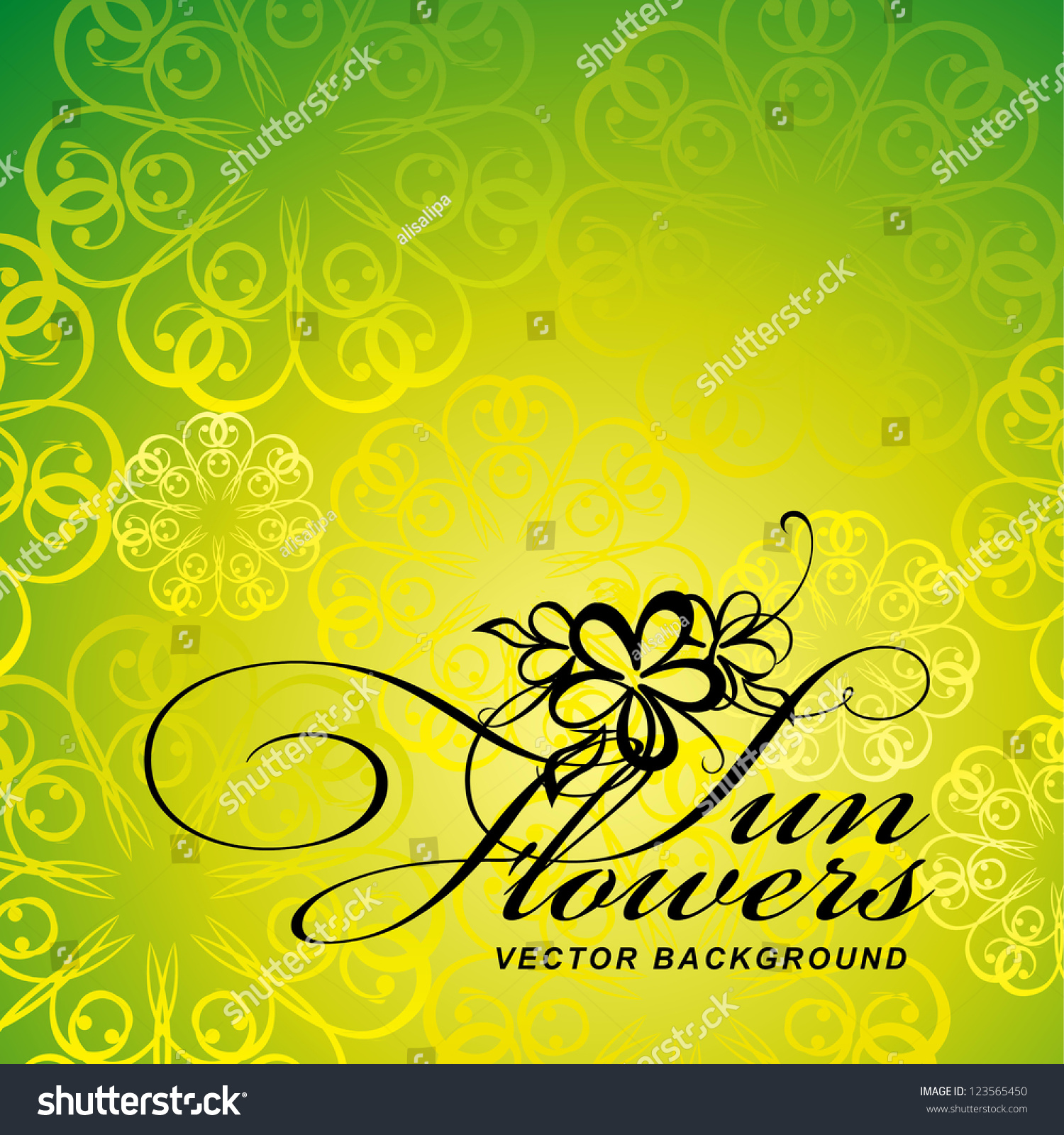 Flowers Background Stock Vector Royalty Free 123565450 3232