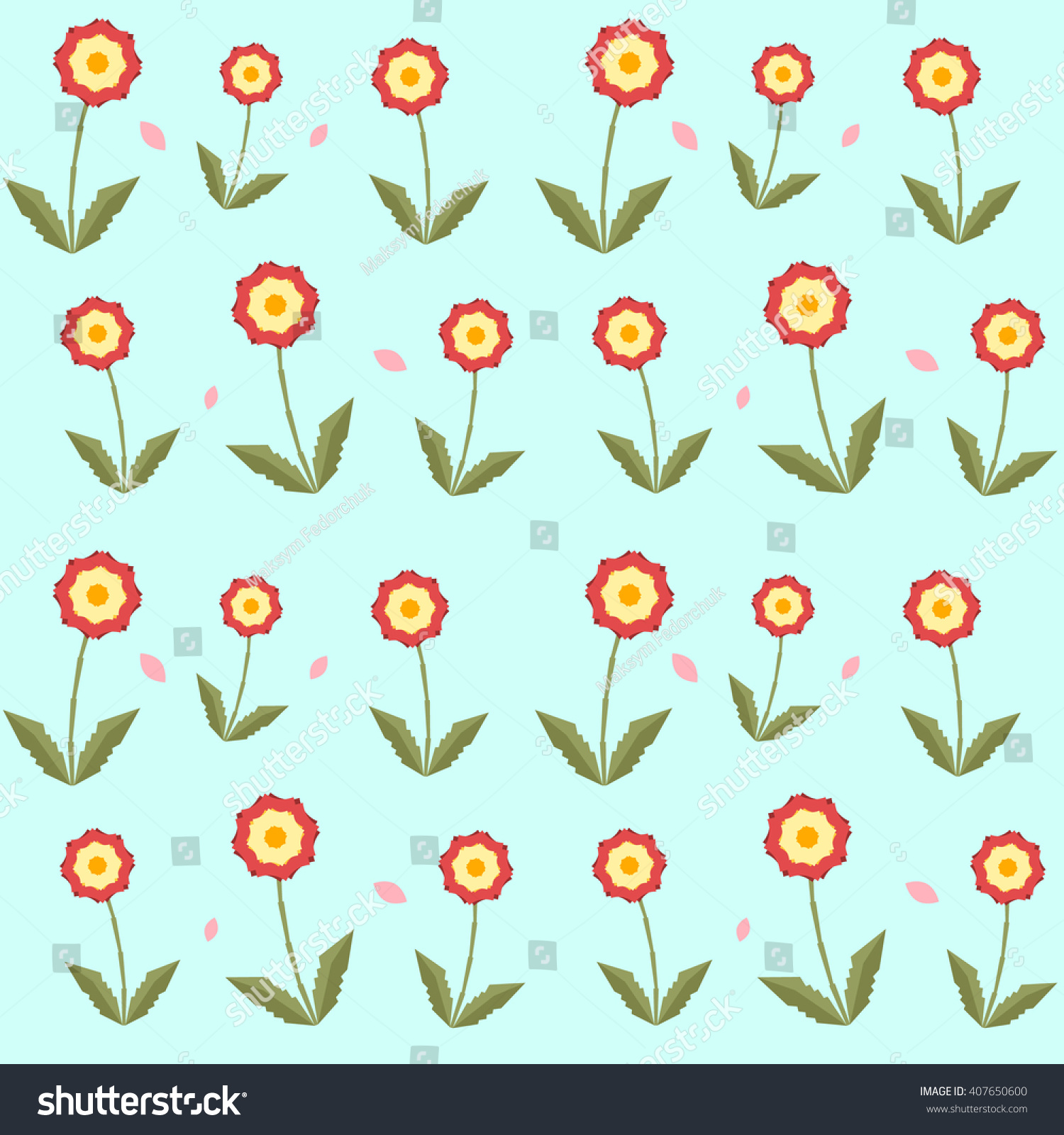 Flowers Texture Stock Vector 407650600 - Shutterstock