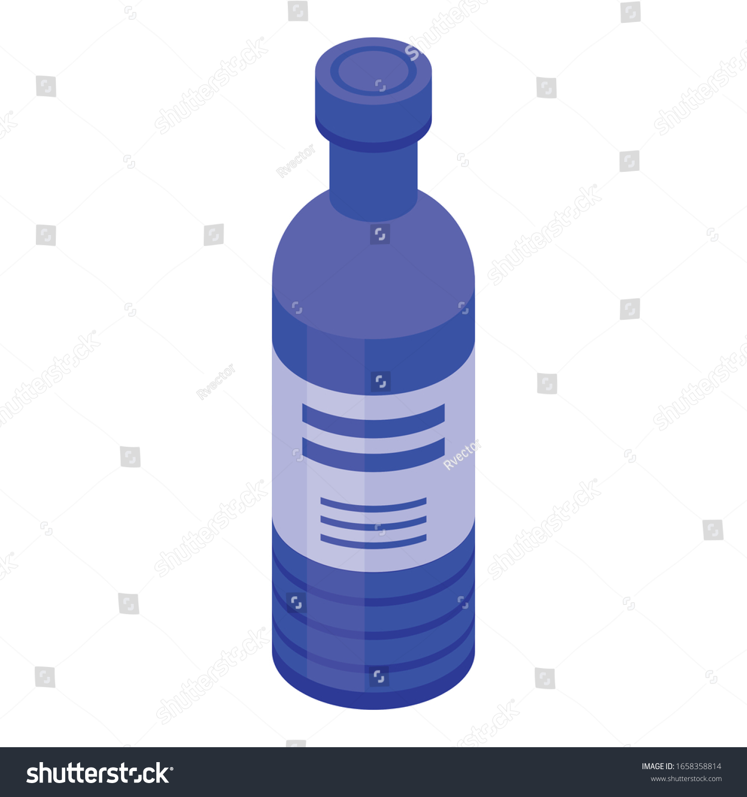 SVG of Flu syrup bottle icon. Isometric of flu syrup bottle vector icon for web design isolated on white background svg