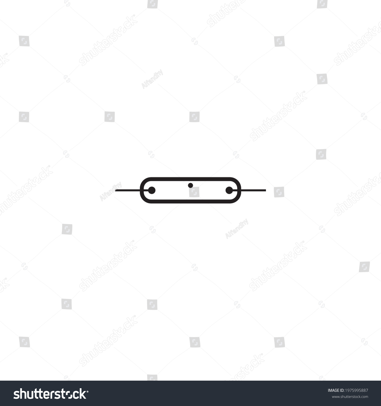 Fluorescent Lamp Symbol Fluorescent Lamp Icon Stock Vector (Royalty