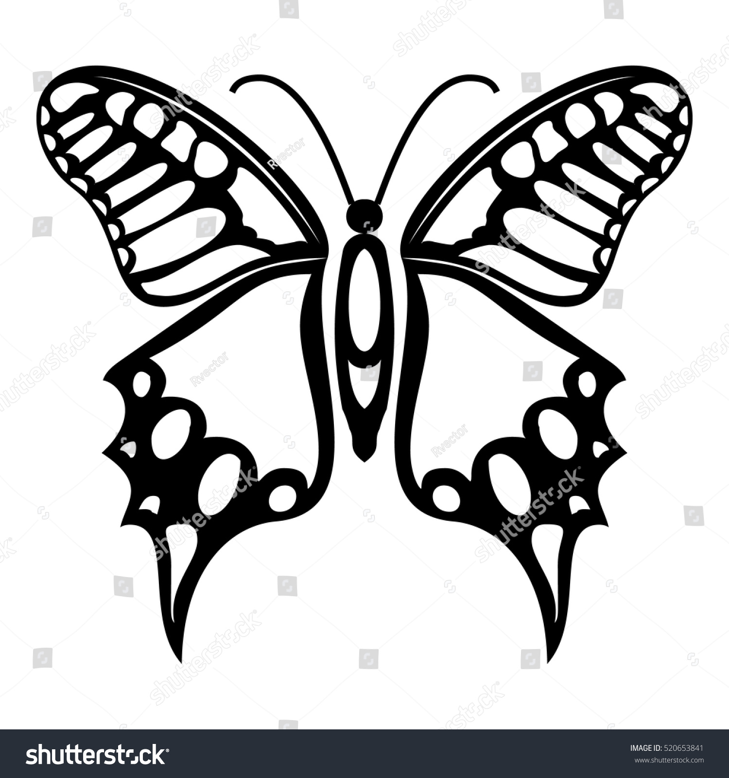Download Fluttering Butterfly Icon Simple Illustration Fluttering ...