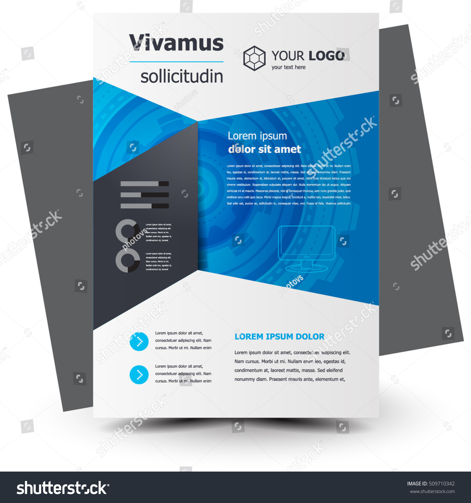 flyer brochure design business flyer size stock vector 509710342 business flyer size