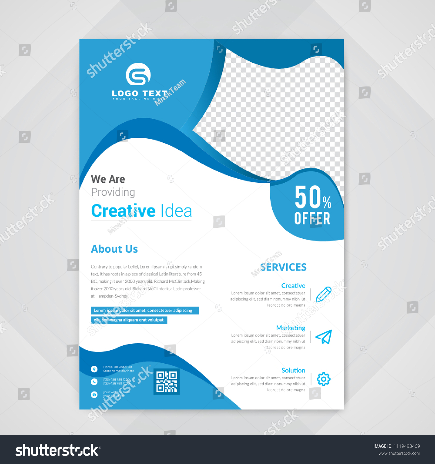 Flyer Design Business Brochure Template Annual Stock Vector Royalty   Stock Vector Flyer Design Business Brochure Template Annual Report Cover Booklet For Education Advertisement 1119493469 