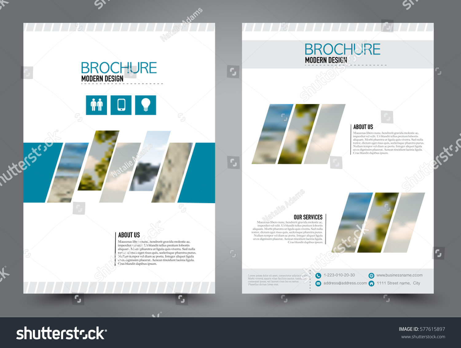 flyer design business brochure template annual report cover
