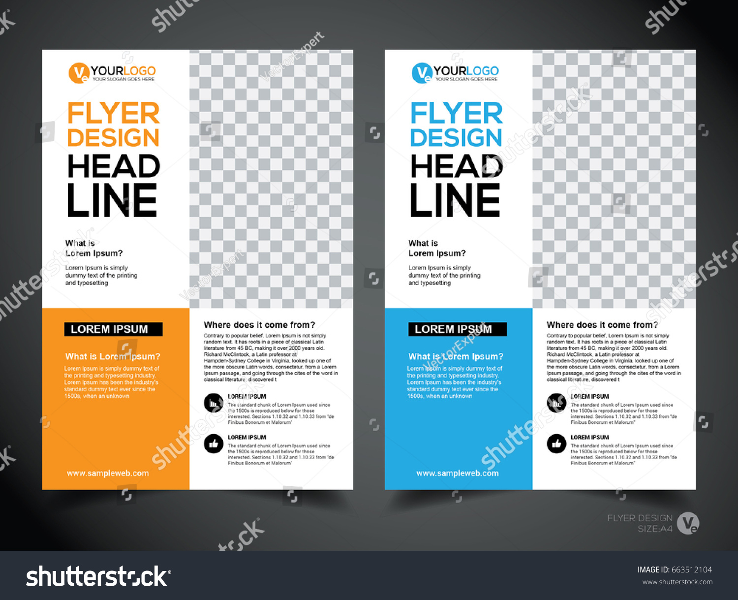 flyer design template vector leaflet design stock vector 663512104 popular flyer sizes
