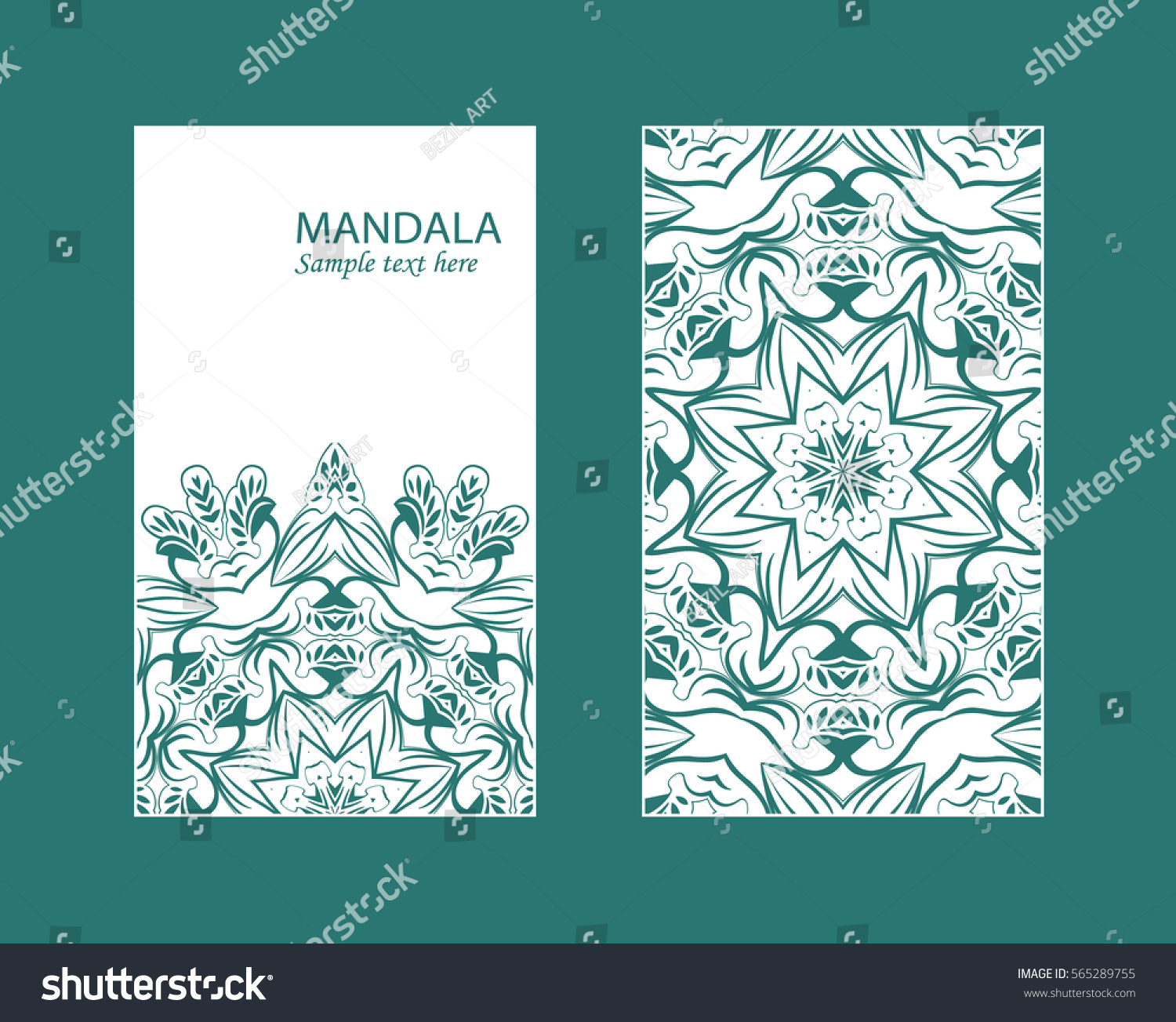 flyer laser cut mandala cut paper stock vector royalty free flyer invitations
