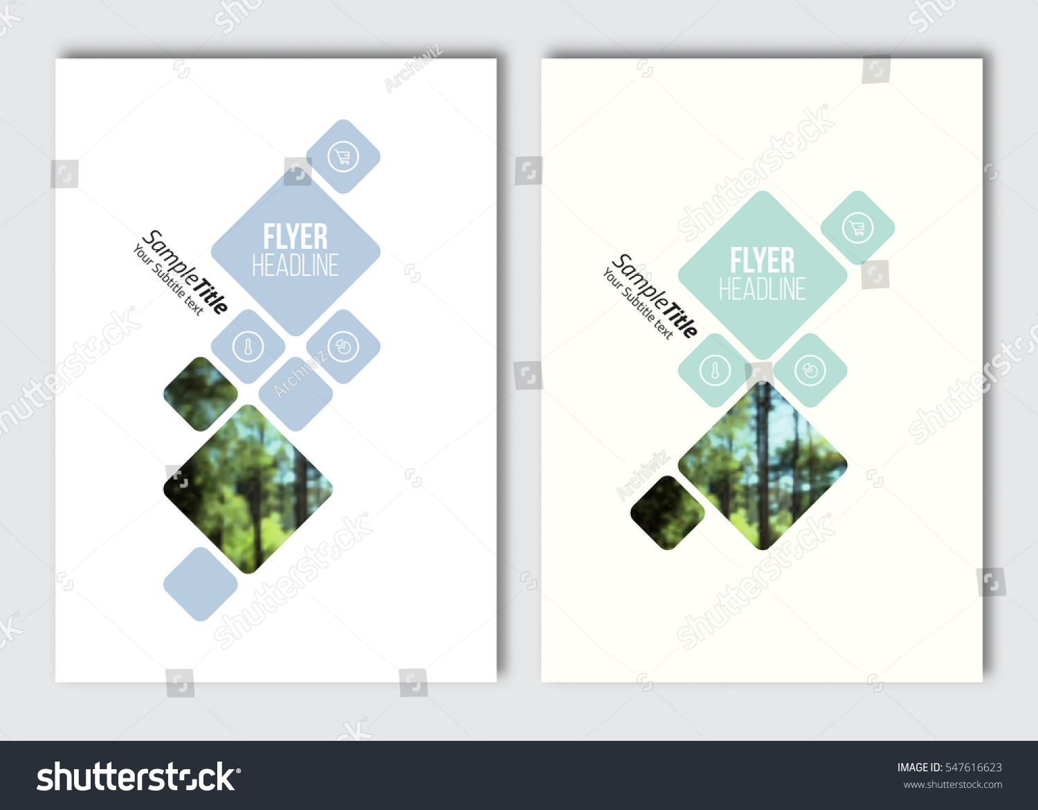 Flyer Layout Template Vector Brochure Background Stock Vector (Royalty ...