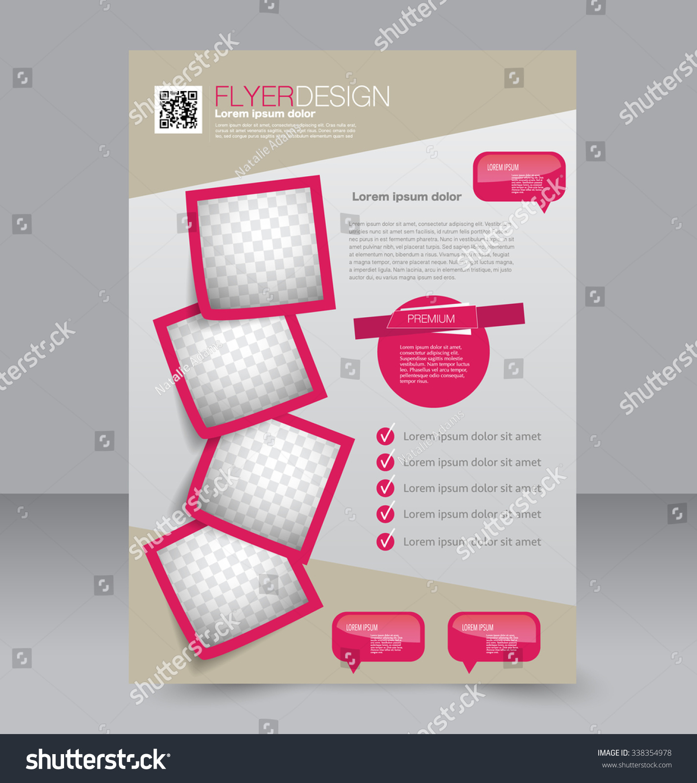 flyer template brochure design editable a4 stock vector editable flyer template