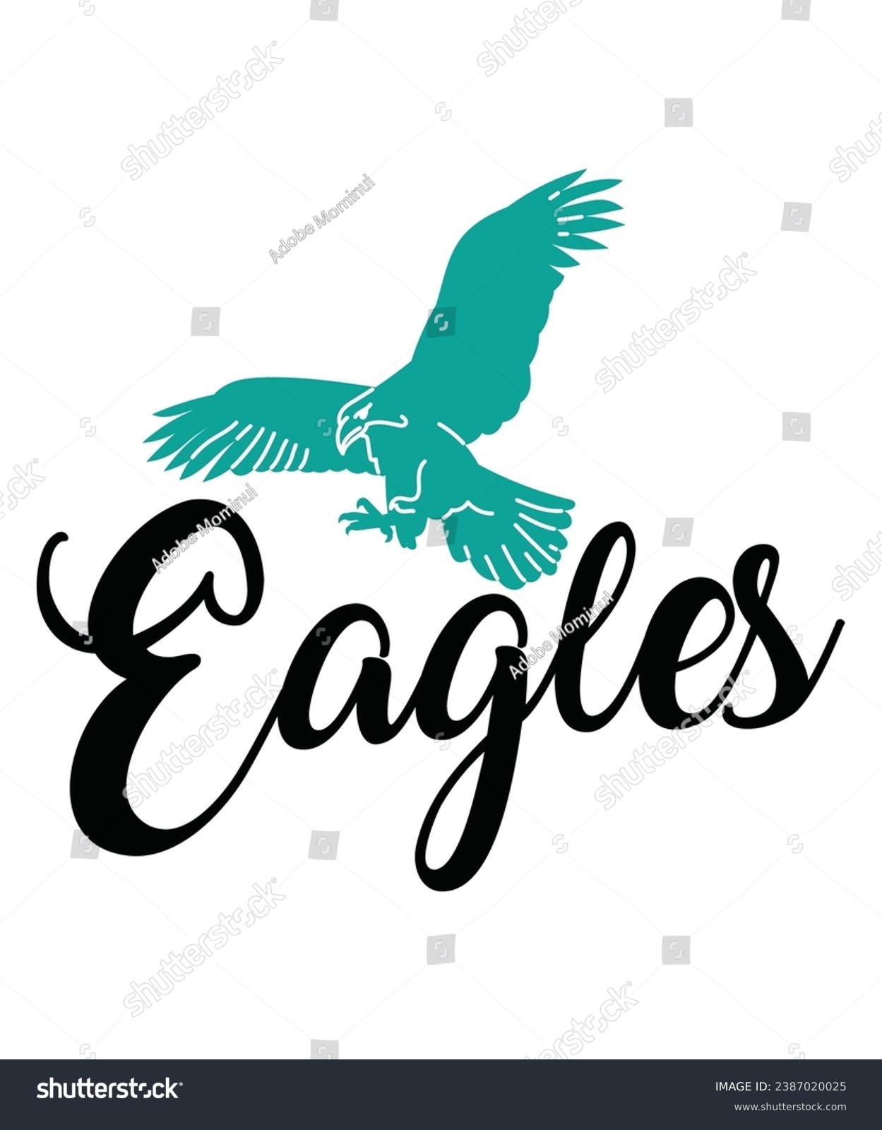 SVG of Flying Eagle Design for T-shirts, Logos, prints, wall art, T-shirt,Typography,Circuit, Silhouette svg