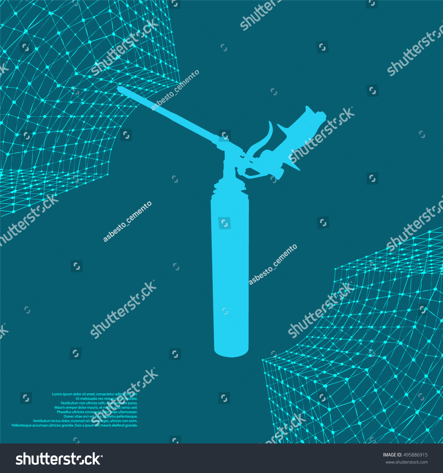 Foam Gun Icon Stock Vector Royalty Free 495886915 Shutterstock 9299