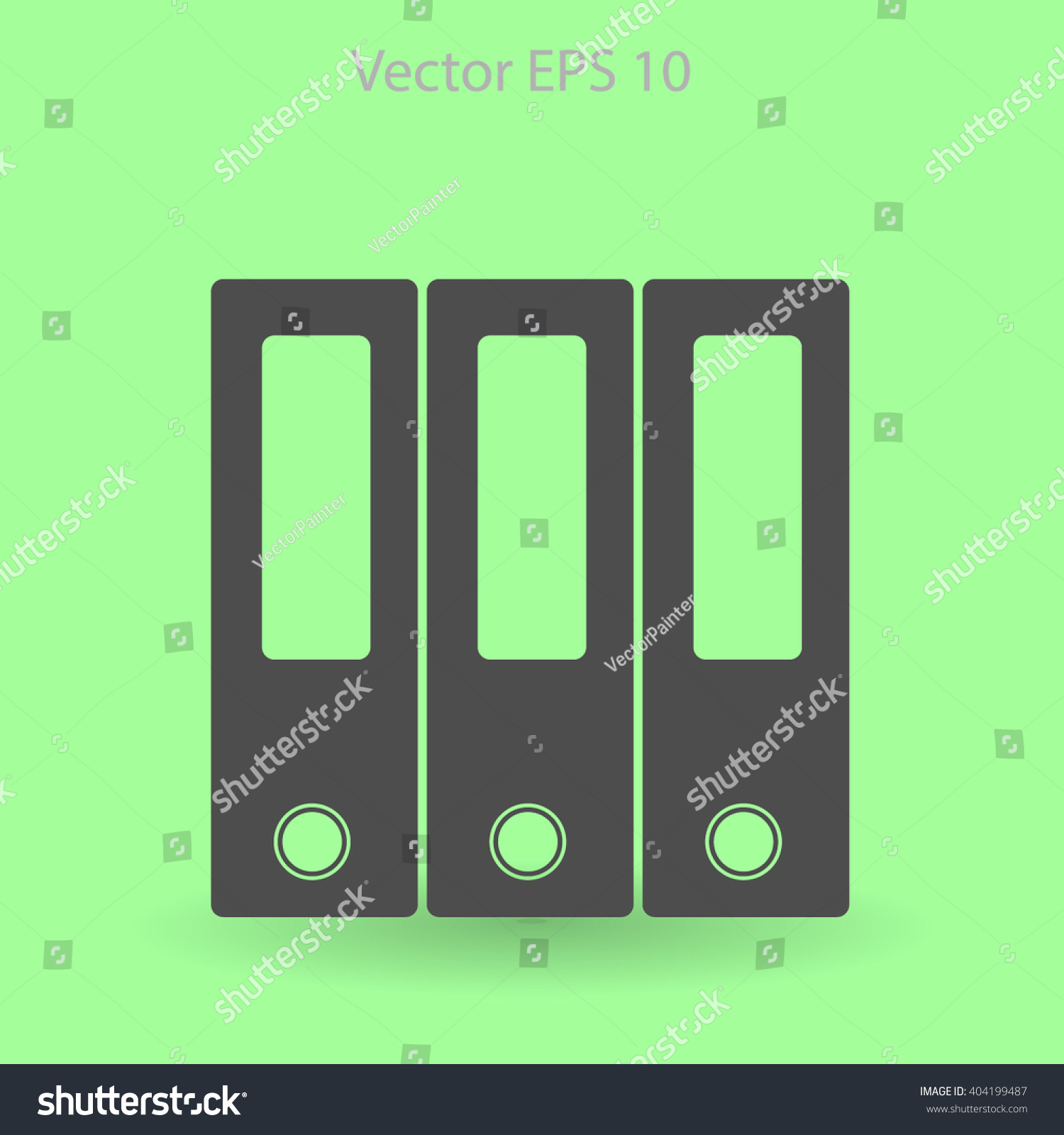 Folders Vector Icon Stock Vector (Royalty Free) 404199487 | Shutterstock