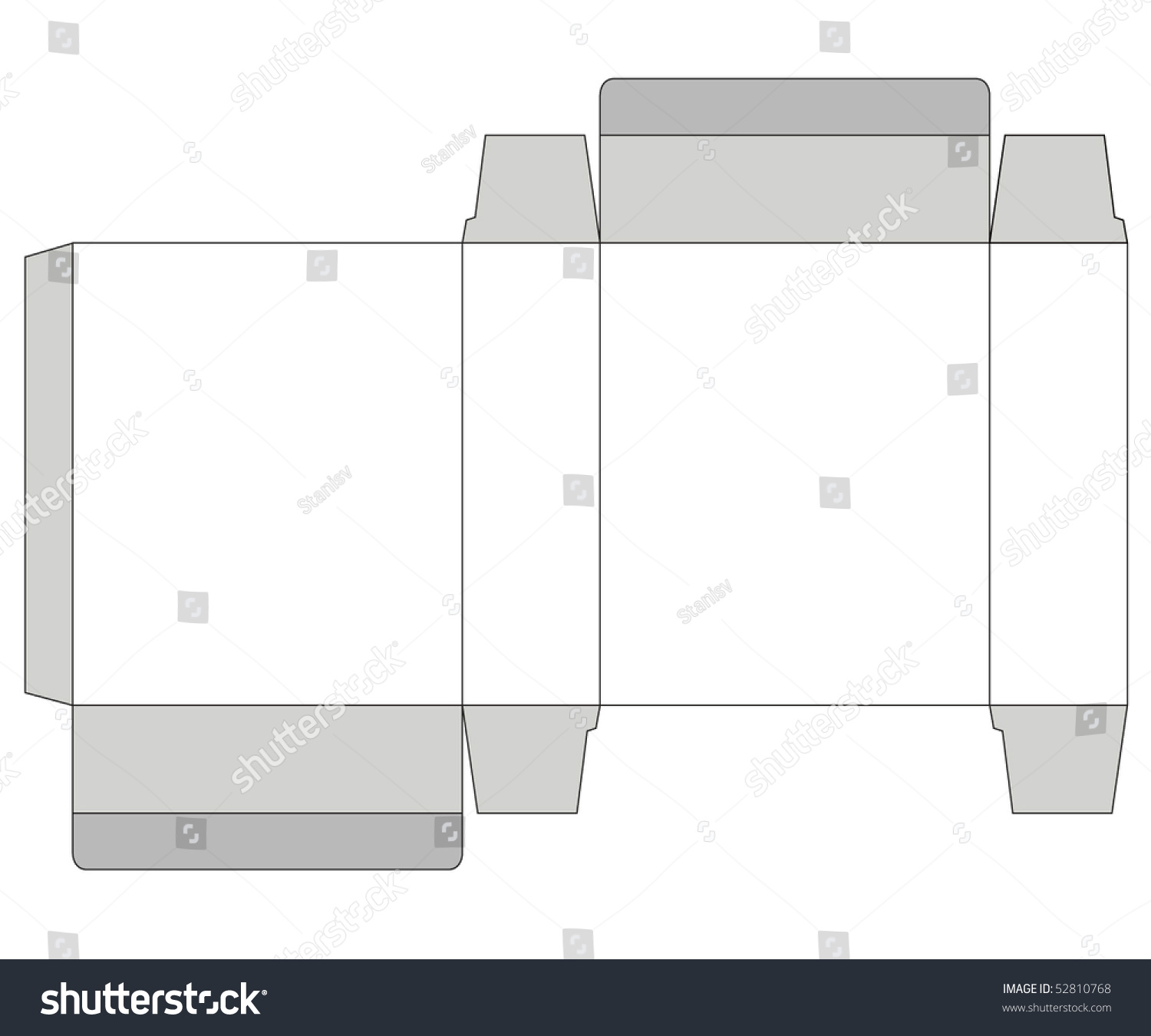 Folding Box Stock Vector Illustration 52810768 : Shutterstock