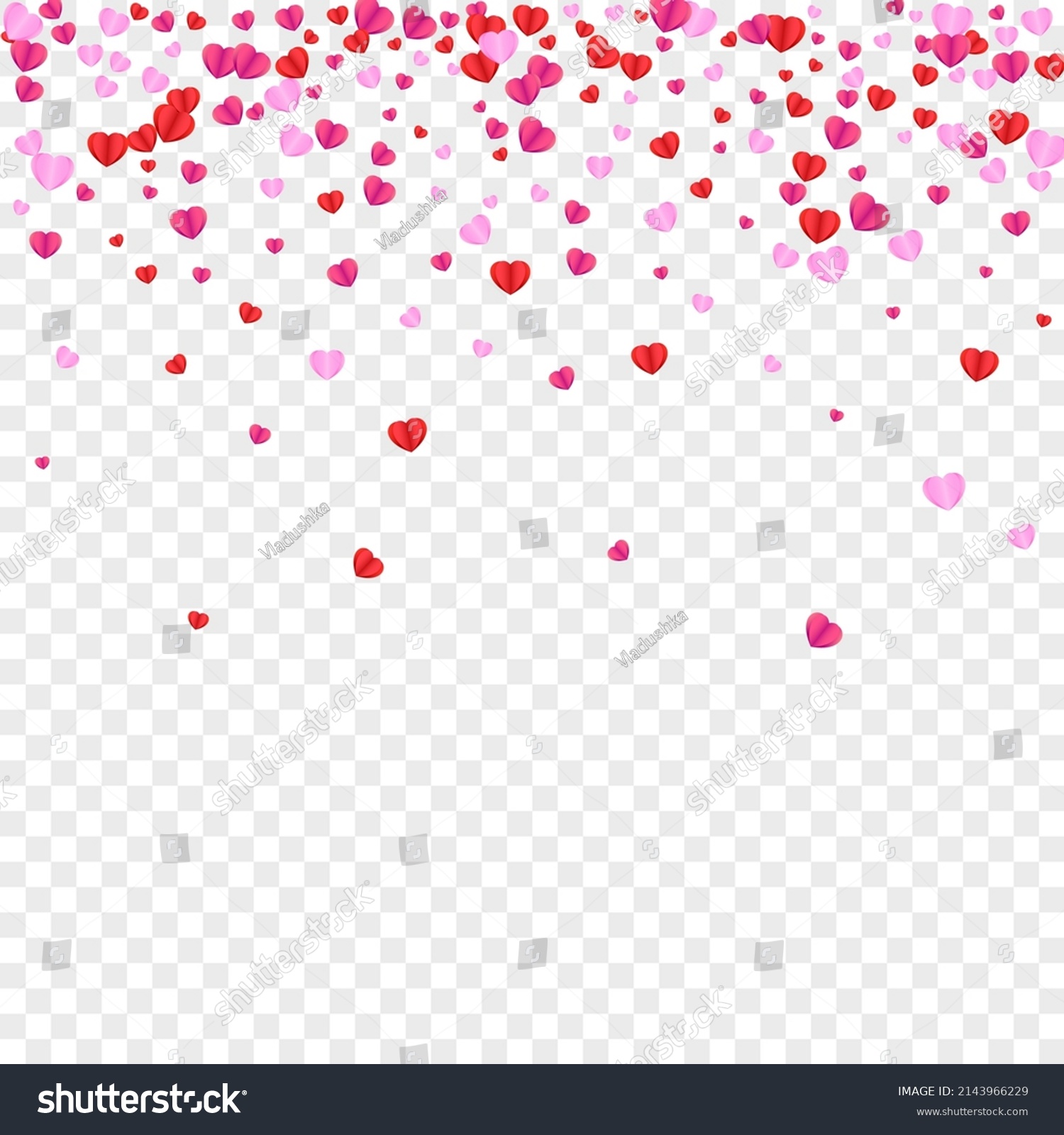 Fond Heart Background Transparent Vector Volume Stock Vector (Royalty ...