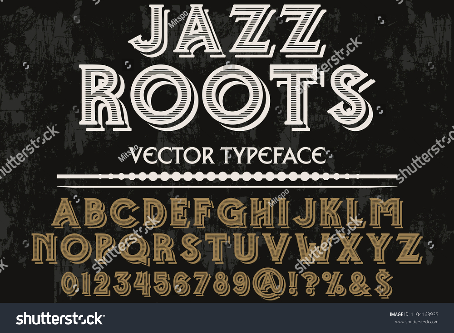 Font Alphabet Script Typeface Handcrafted Handwritten Stock Vector Royalty Free