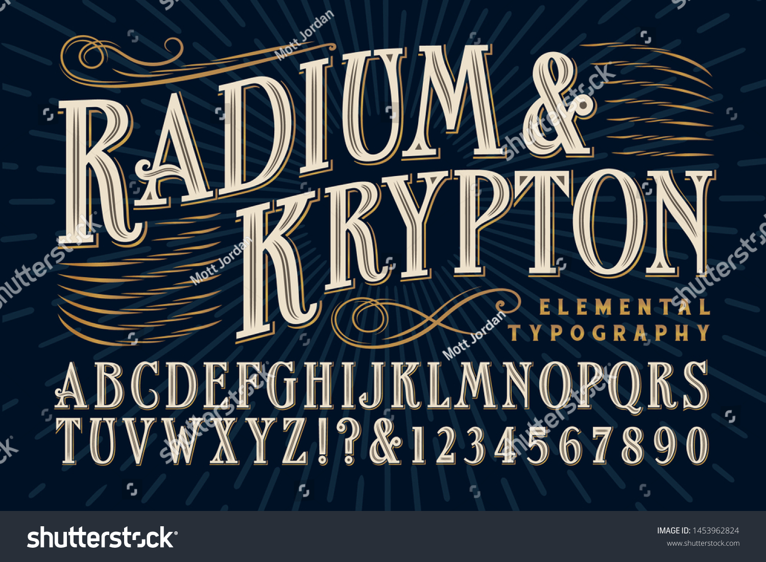 Font Vector Elegant Serif Alphabet That Stock Vector (Royalty Free ...