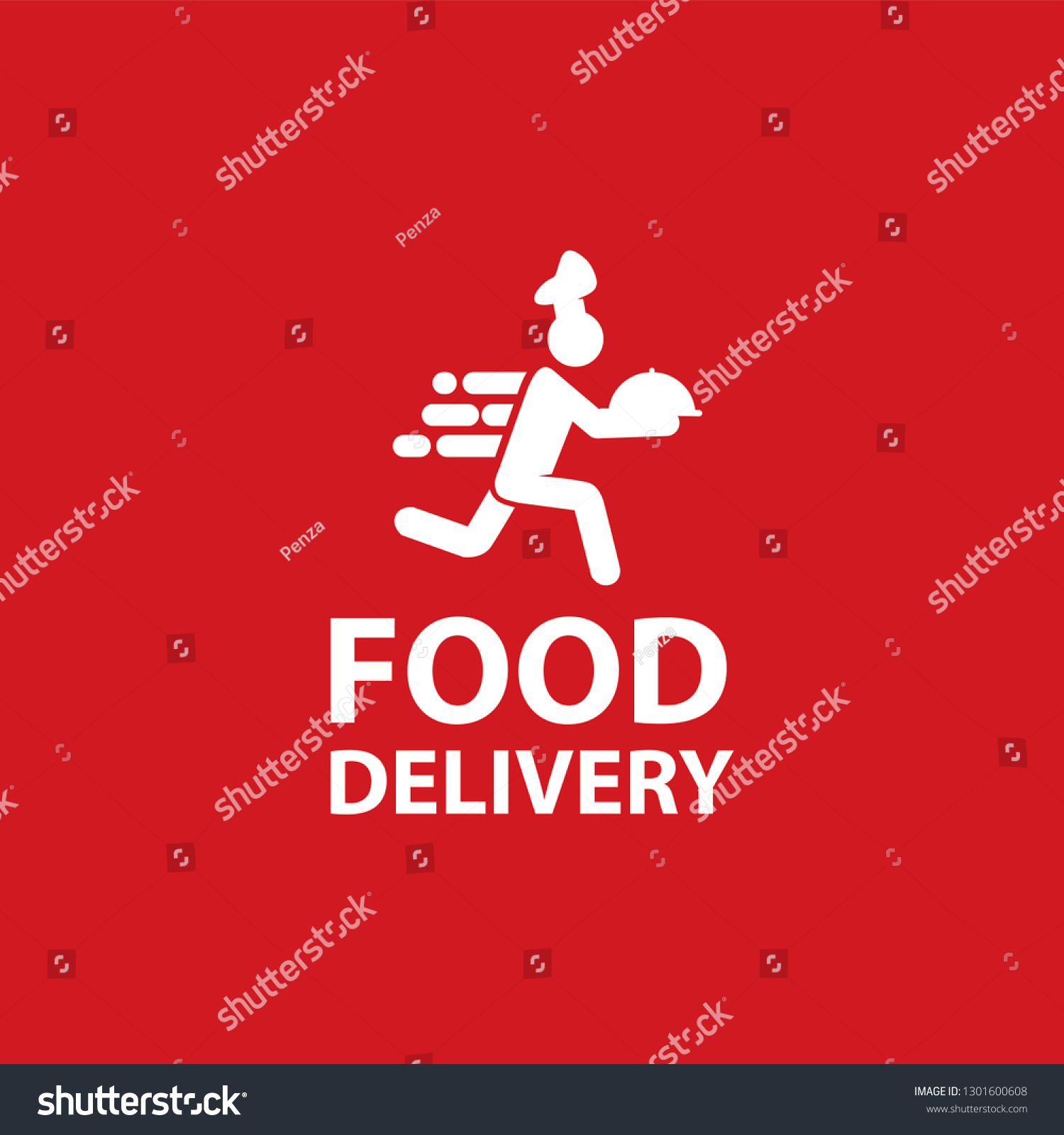 Food Delivery Logo Vector Stock Vector (Royalty Free) 1301600608 ...