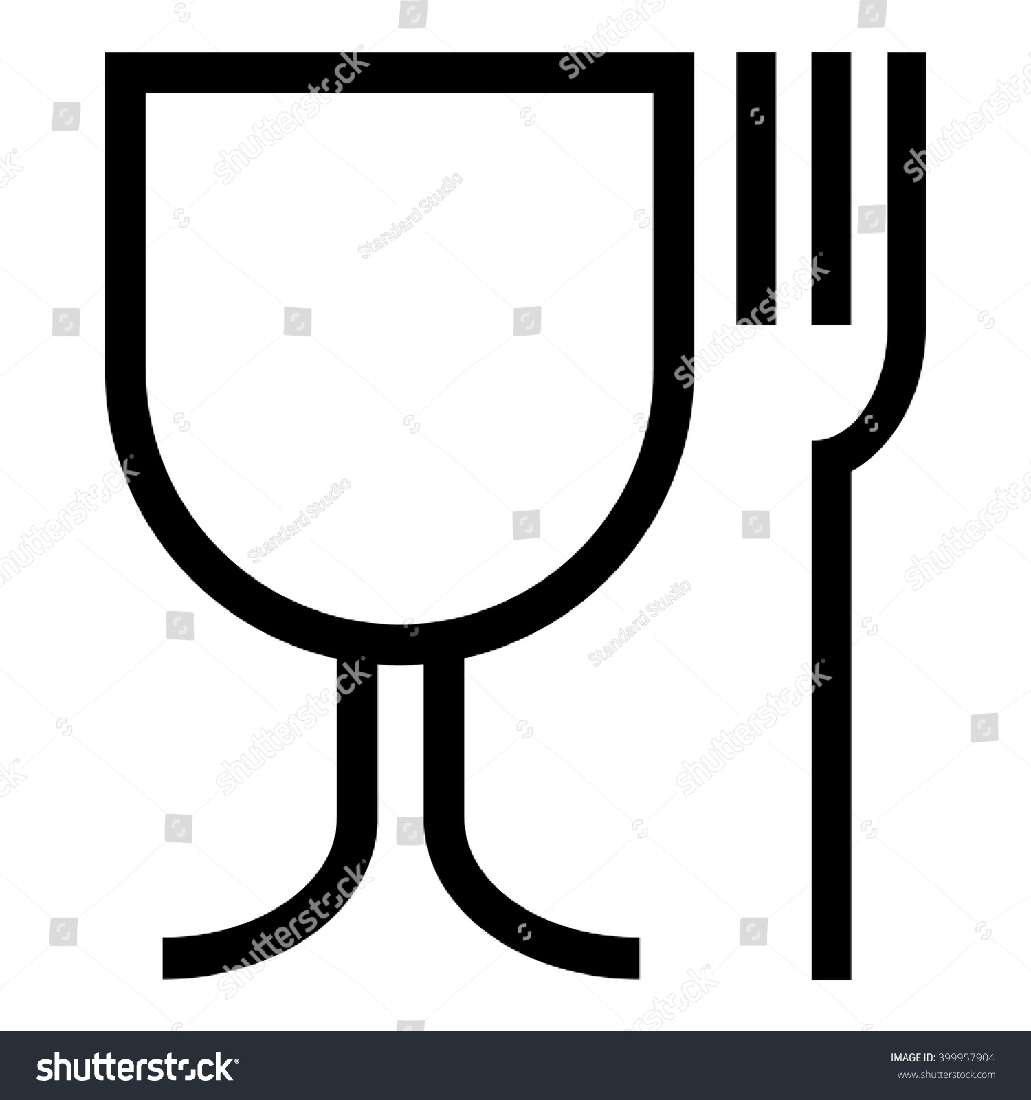 Food Grade Icon Isolated Food Safe Stock Vector (Royalty Free ...